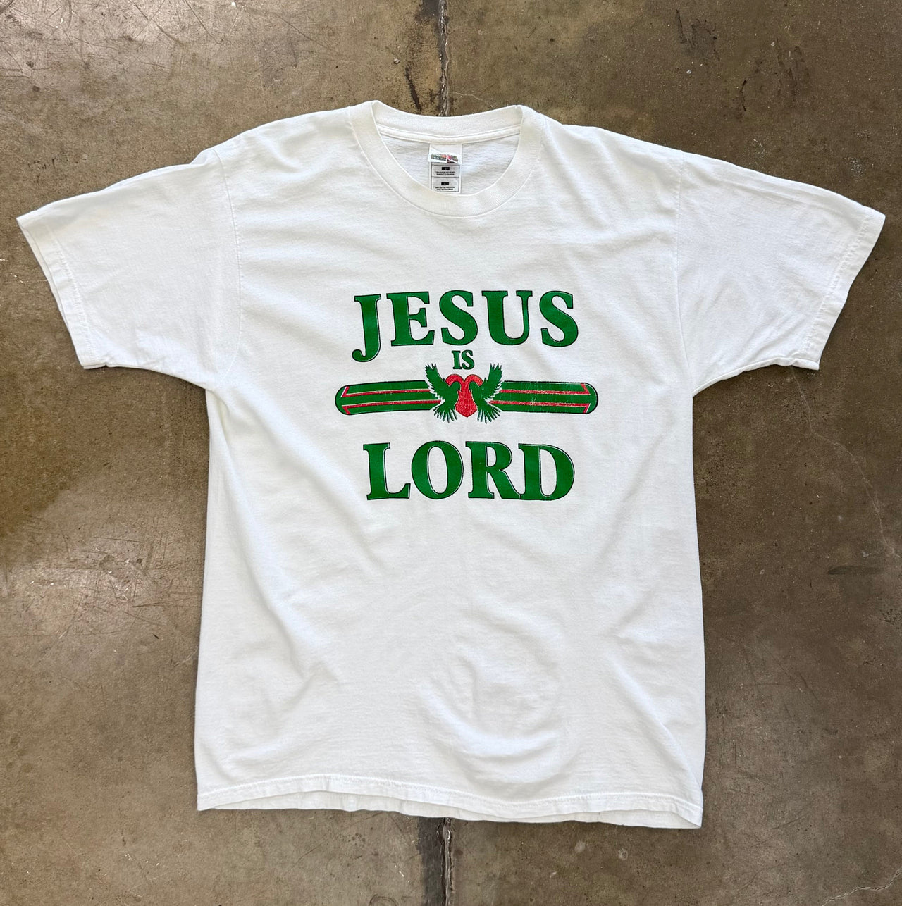 Jesus is Lord Dove Heart Religious Tee