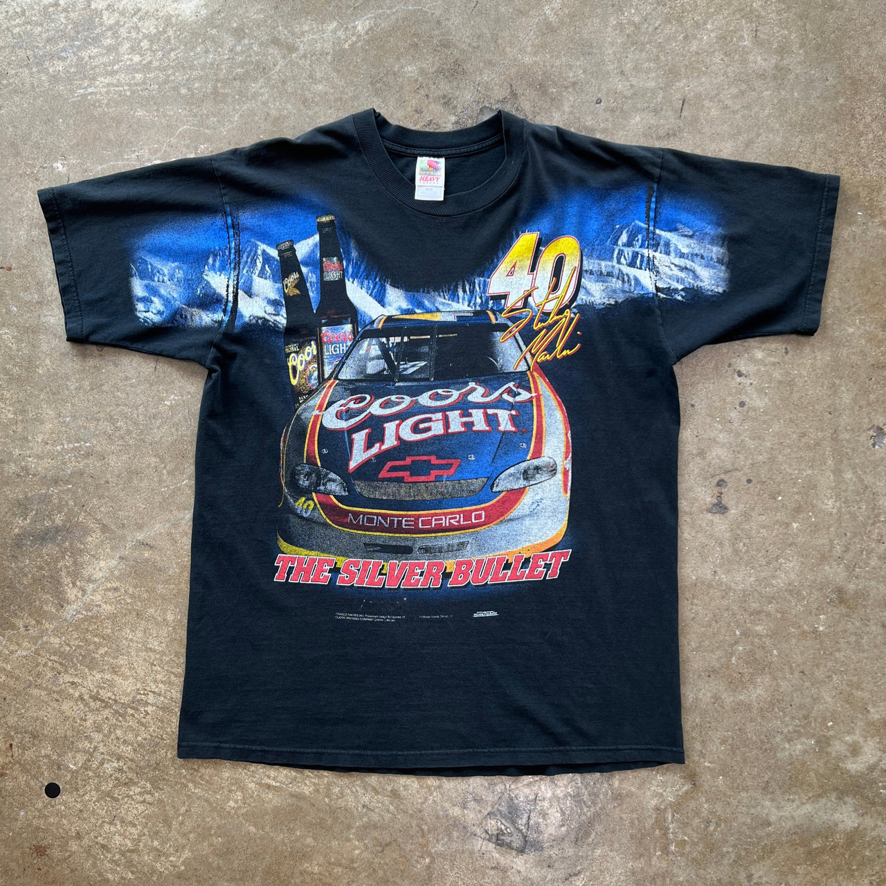 AOP Nascar Winston Cup Coors Light Silver Bullet Tee