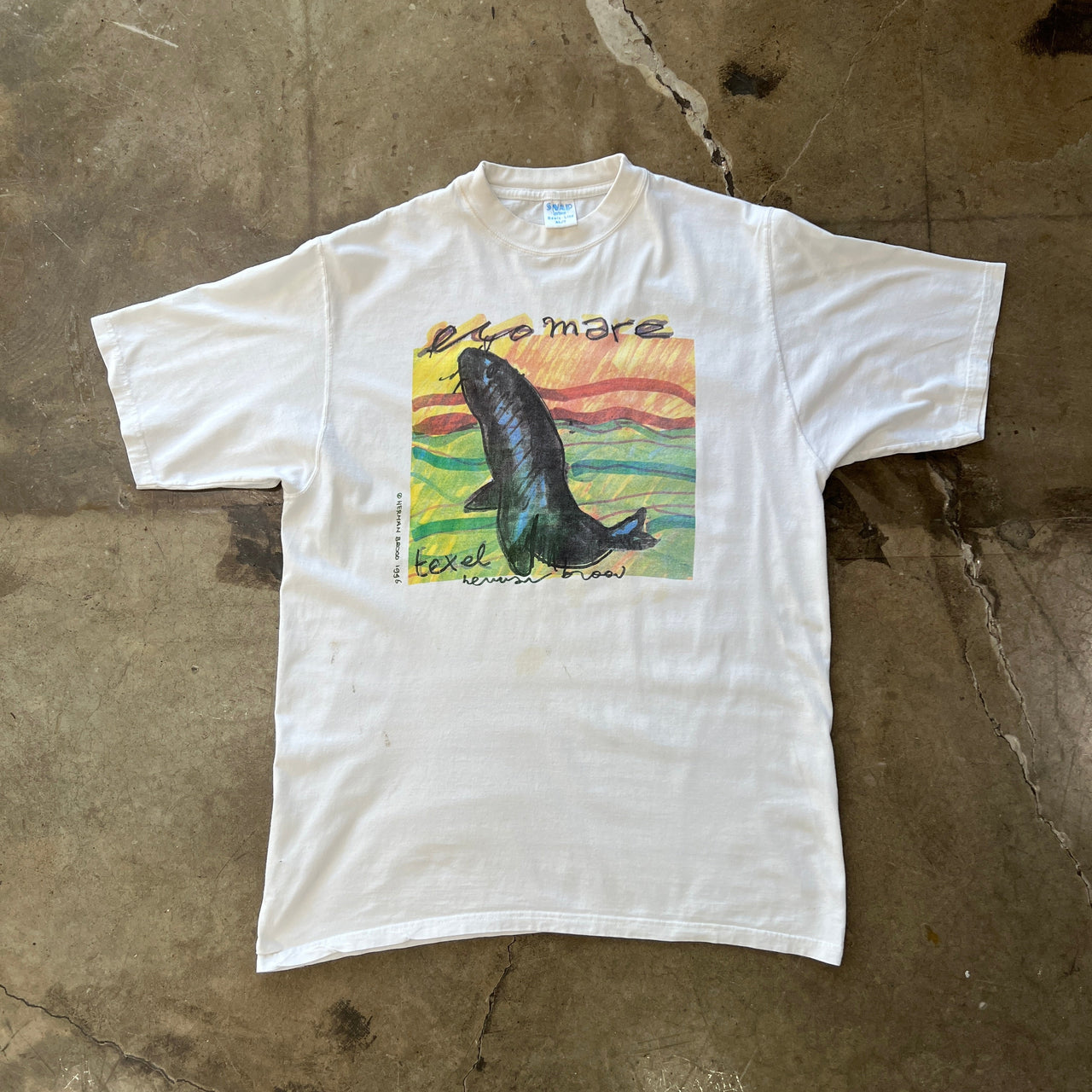 90s Herman Brooo Fish Art Tee