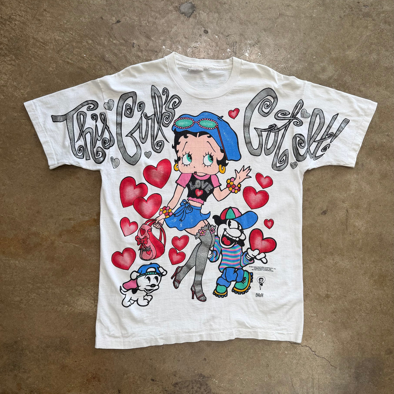1994 Betty Boop This Girl Got It Heart Tee XL