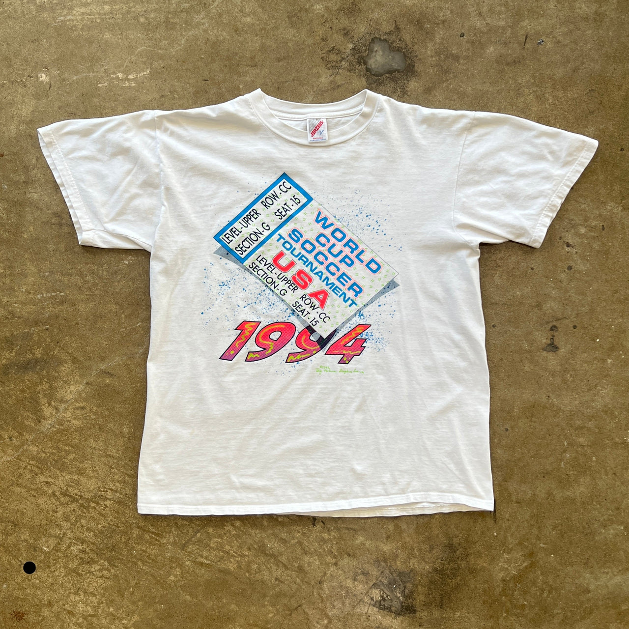 1994 World Cup Soccer USA Ticket Tee