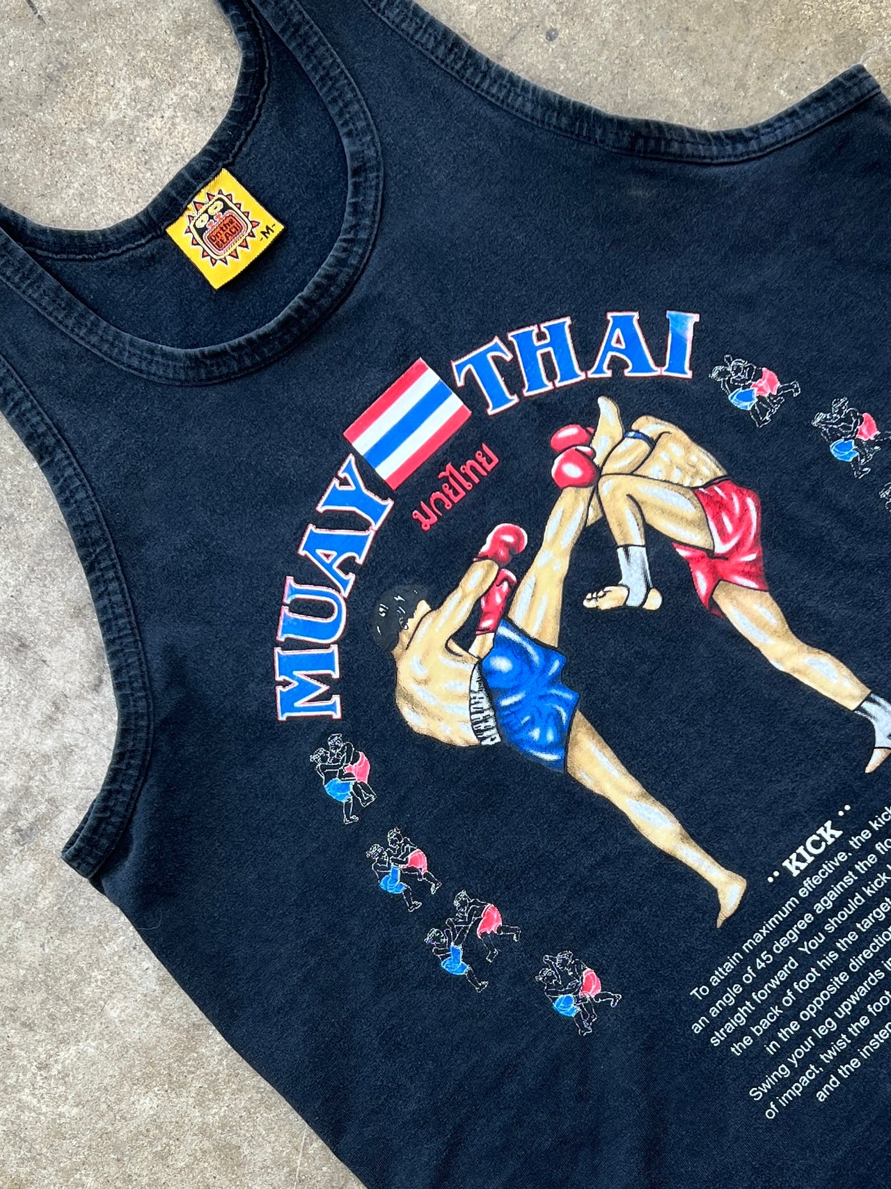 On The Beach Muay Thai Fighting Muscle Tee