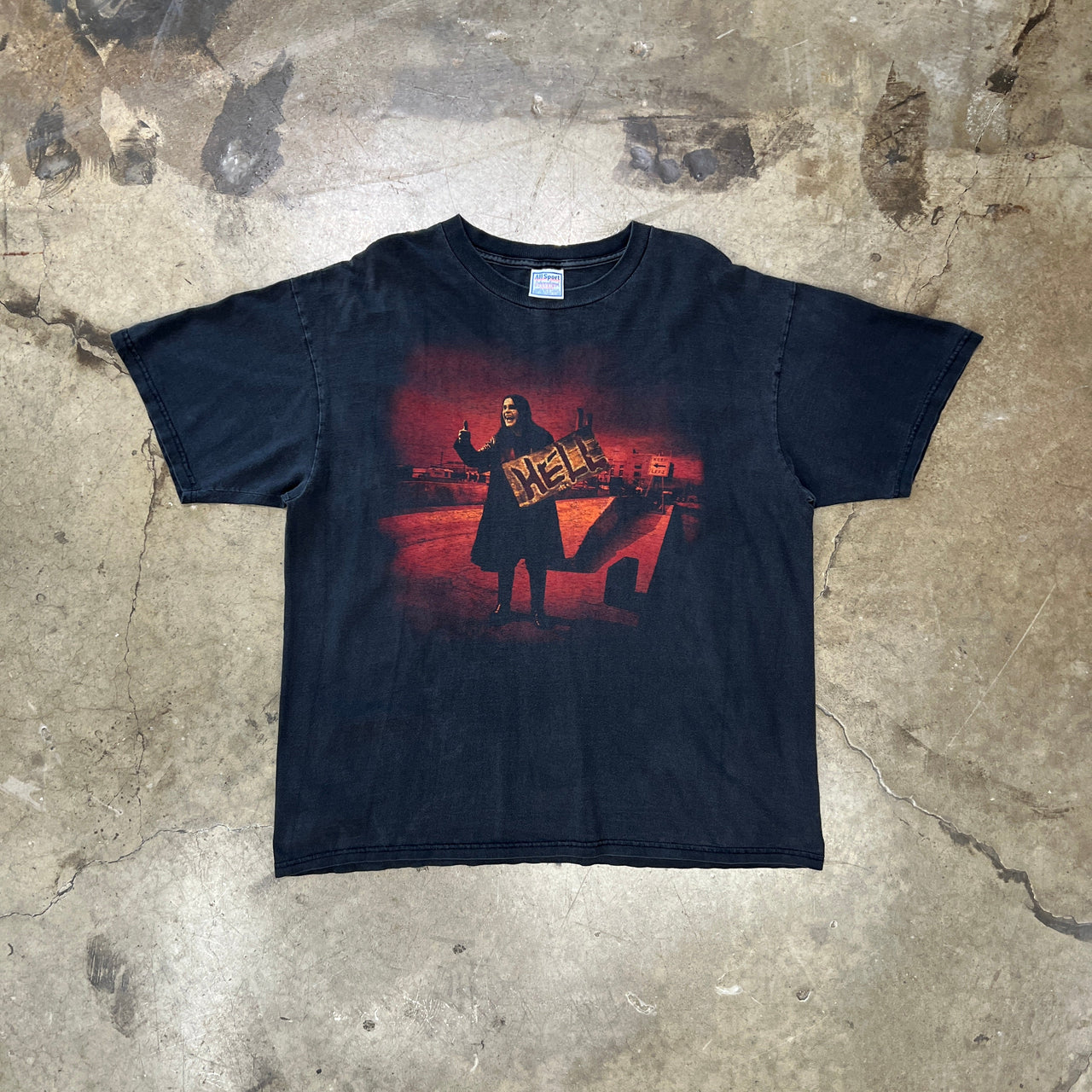 1997 Ozzy Osbourne Hell Hitchhiking Tee All Sport