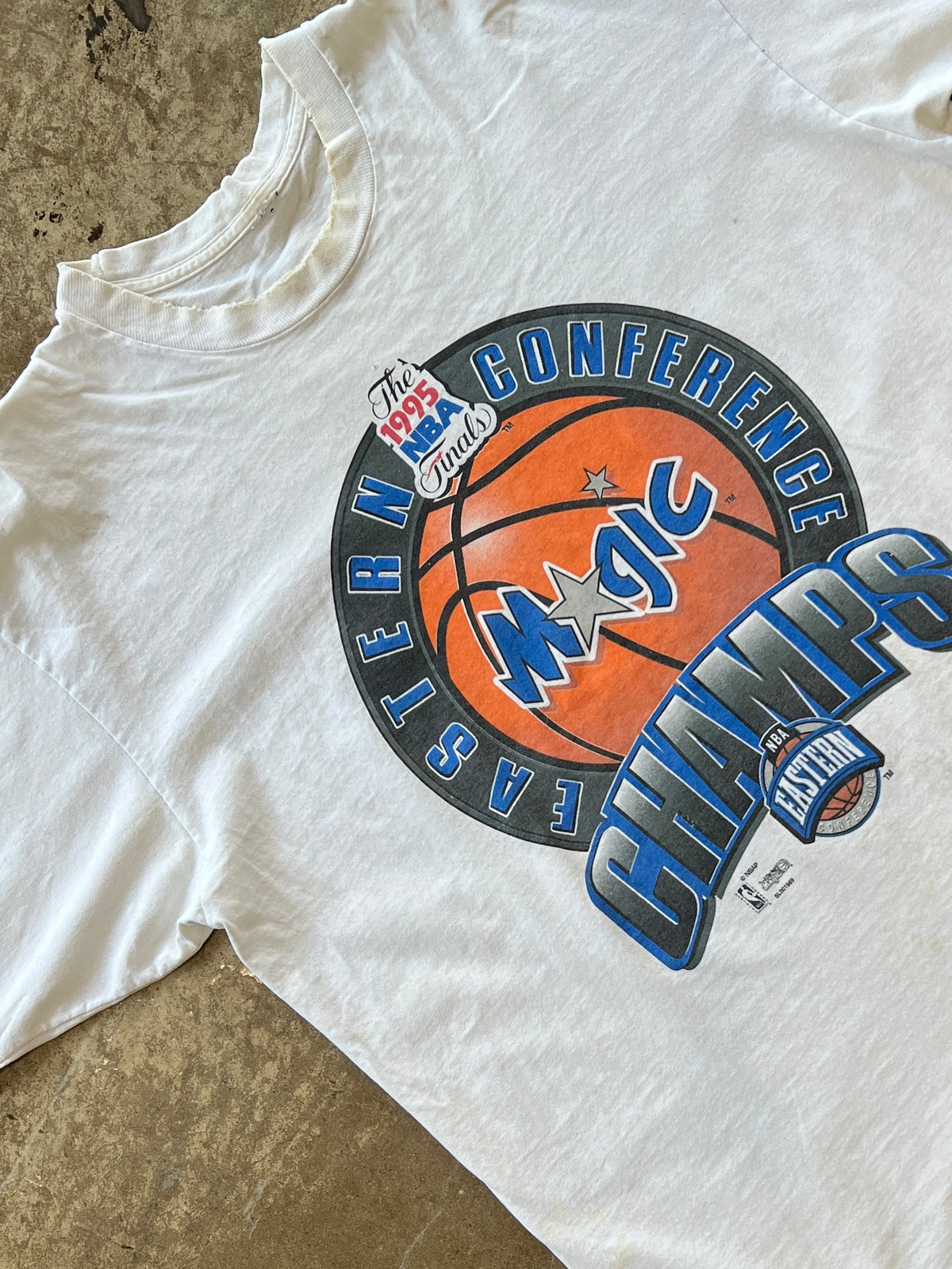 1995 NBA Finals Orlando Magic Eastern Conference Single Stitch Tee