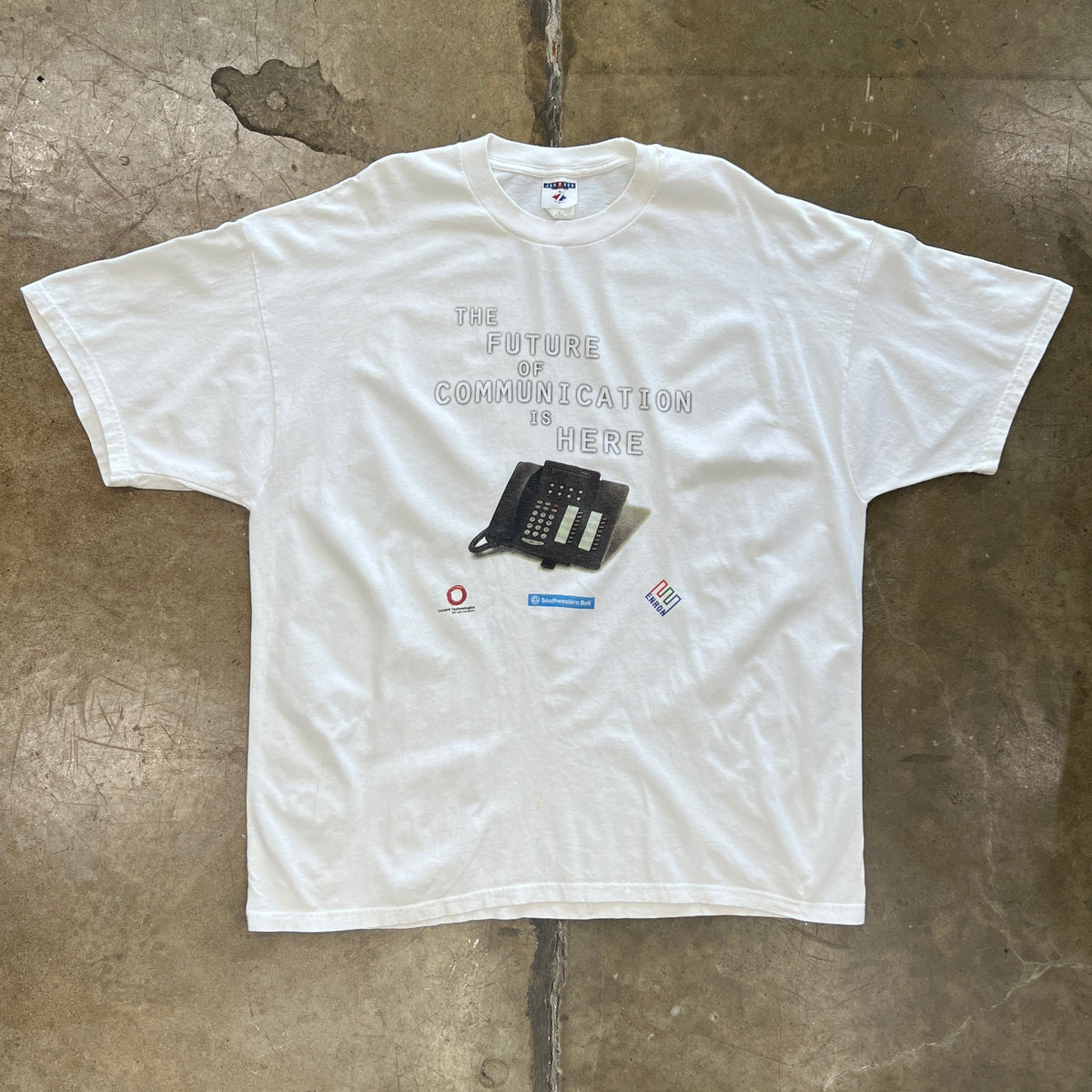 2000 Future of Communication Enron Southwestern Bell Tech Phone Tee
