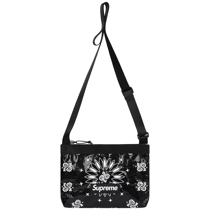 Bandana Tarp Side Bag - Black