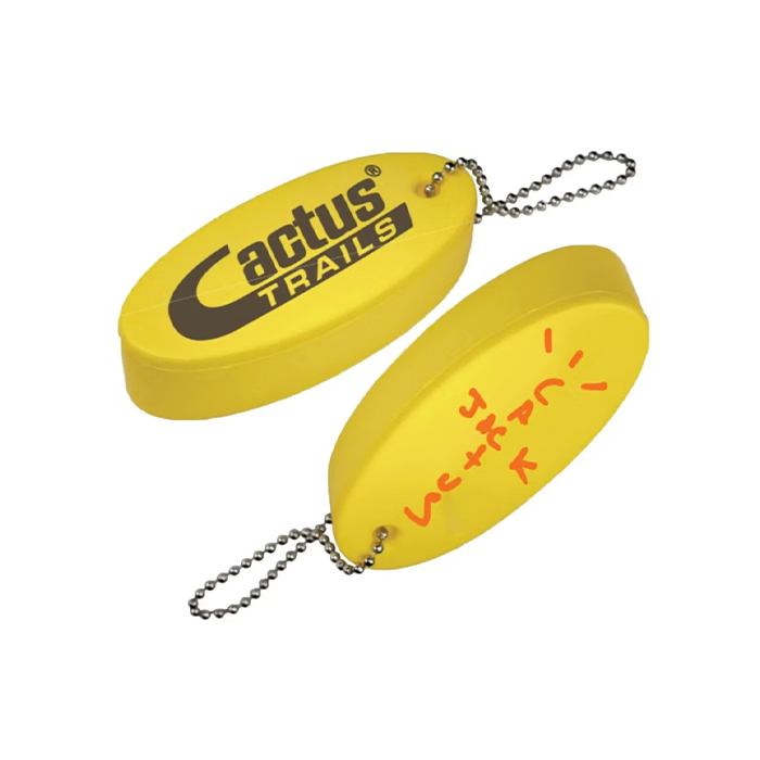 Cactus Trails Boat Keychain - Gold