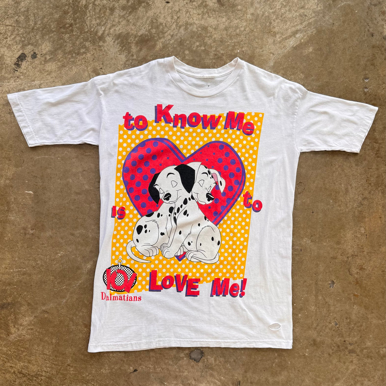 Disney 101 Dalmations to Know Me is to Love Me Tee