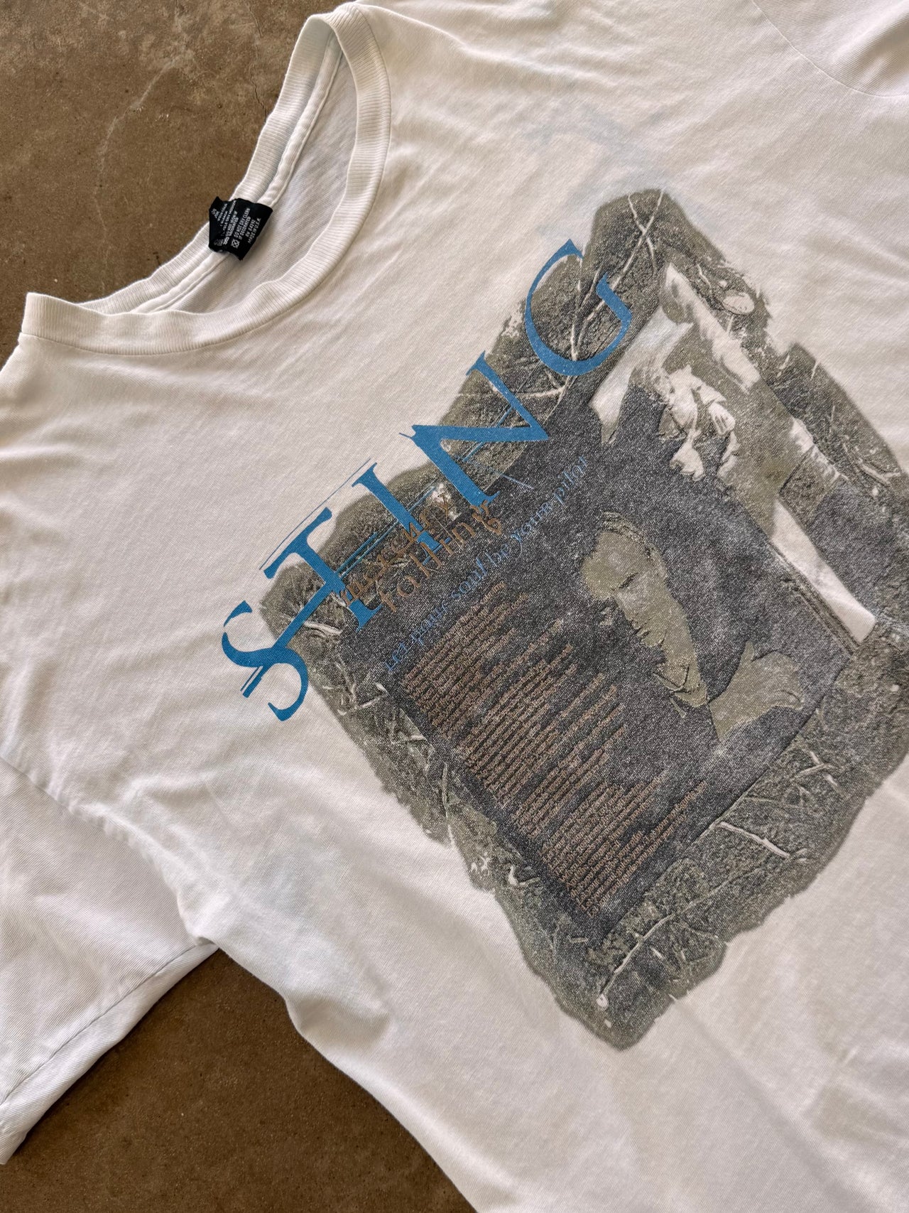 1996 Sting Mercury Falling Tour Tee Single Stitch