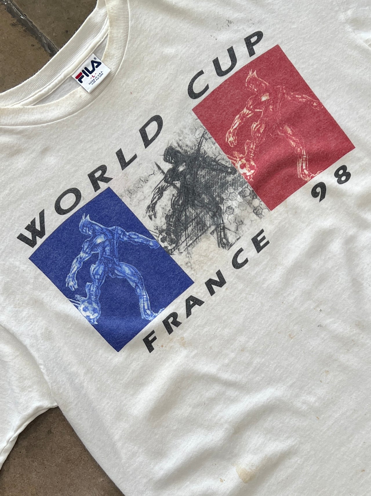 1998 World Cup France Official Licensed Fila Soccer Tee