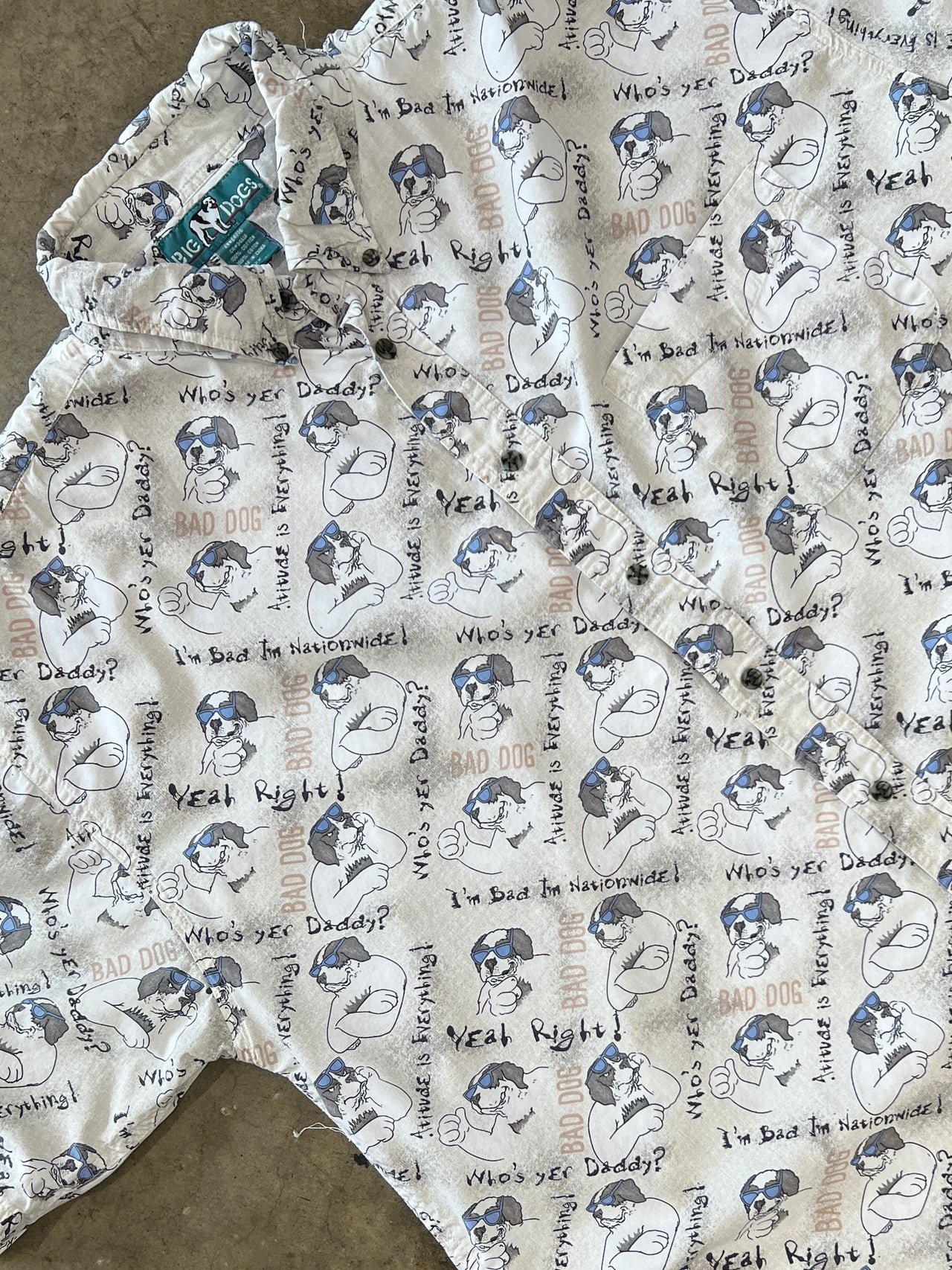 Big Dogs AOP Big Dog Button Up