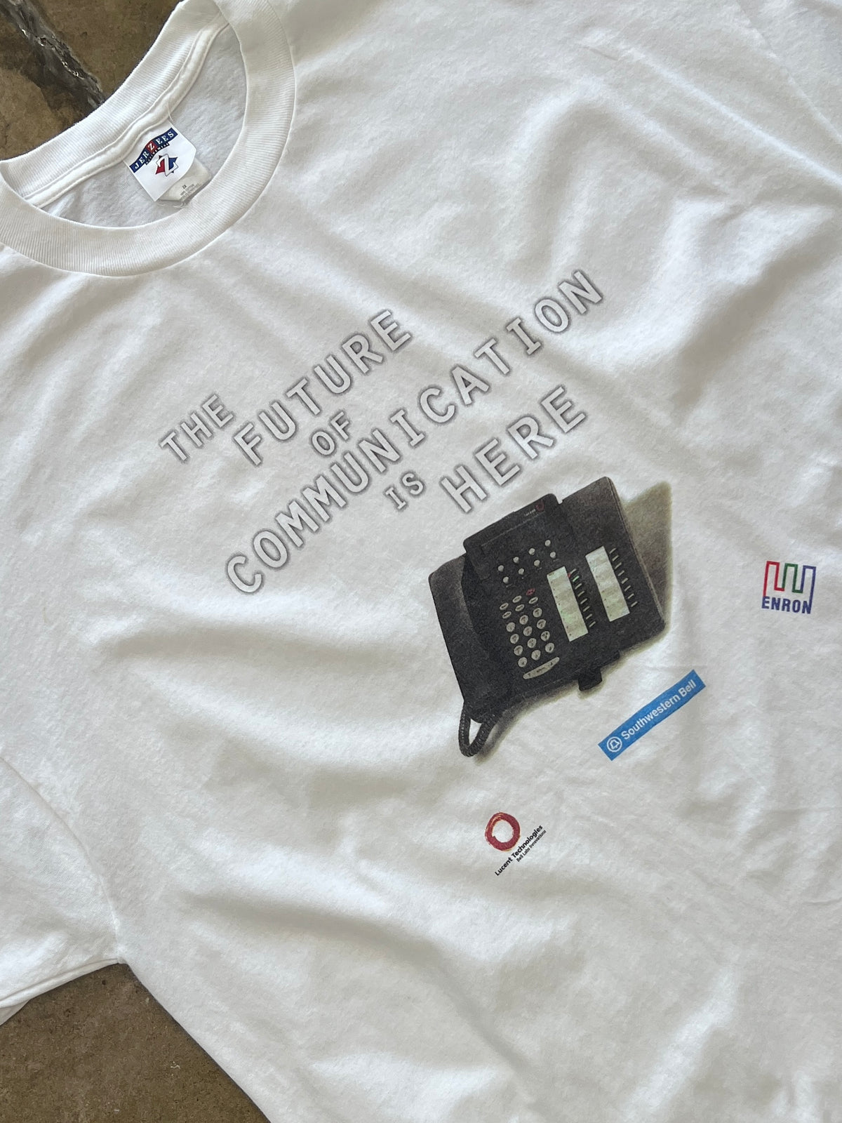 2000 Future of Communication Enron Southwestern Bell Tech Phone Tee