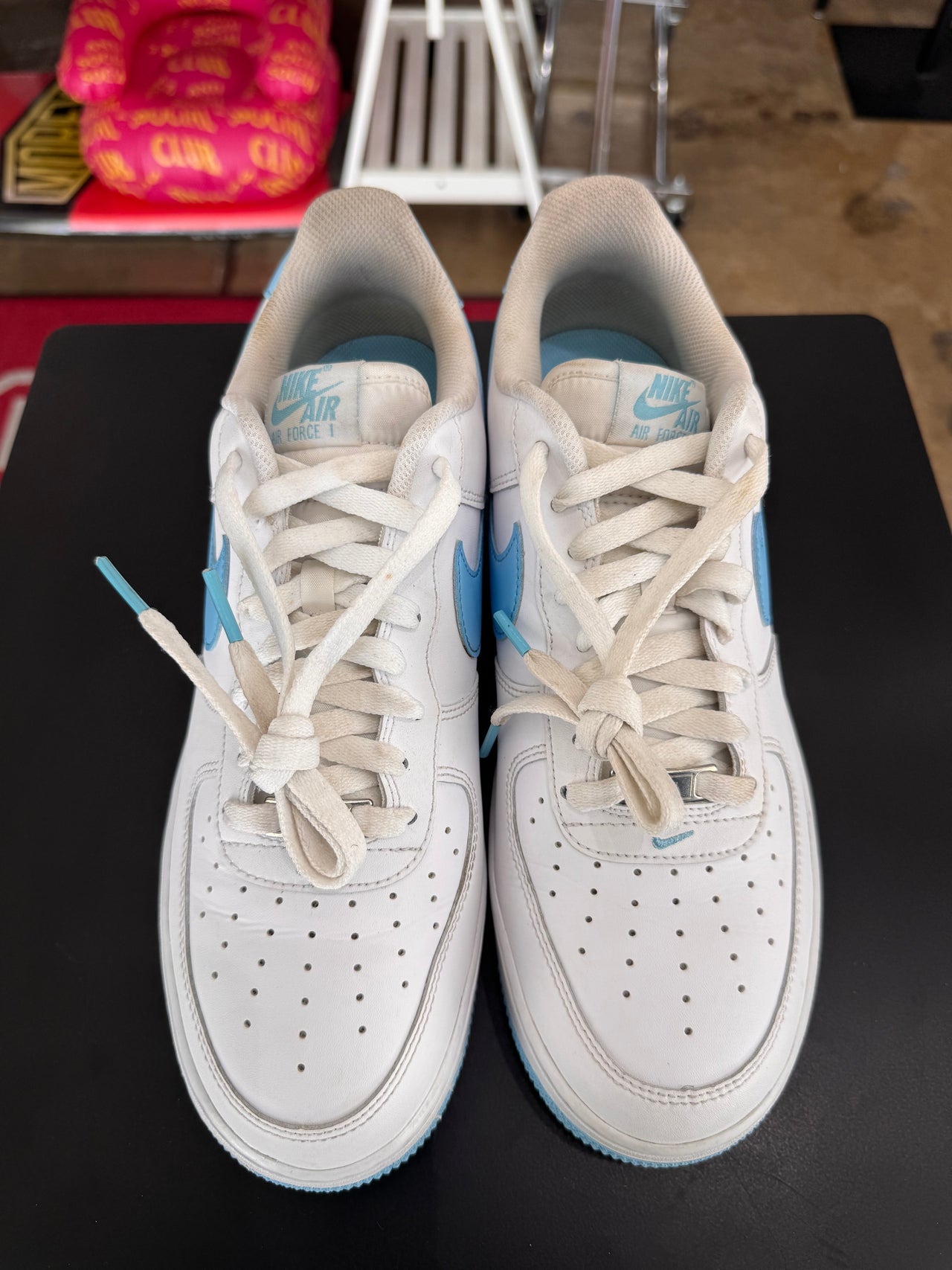 Nike Air Force 1 Low White Aquarius Blue (2024)