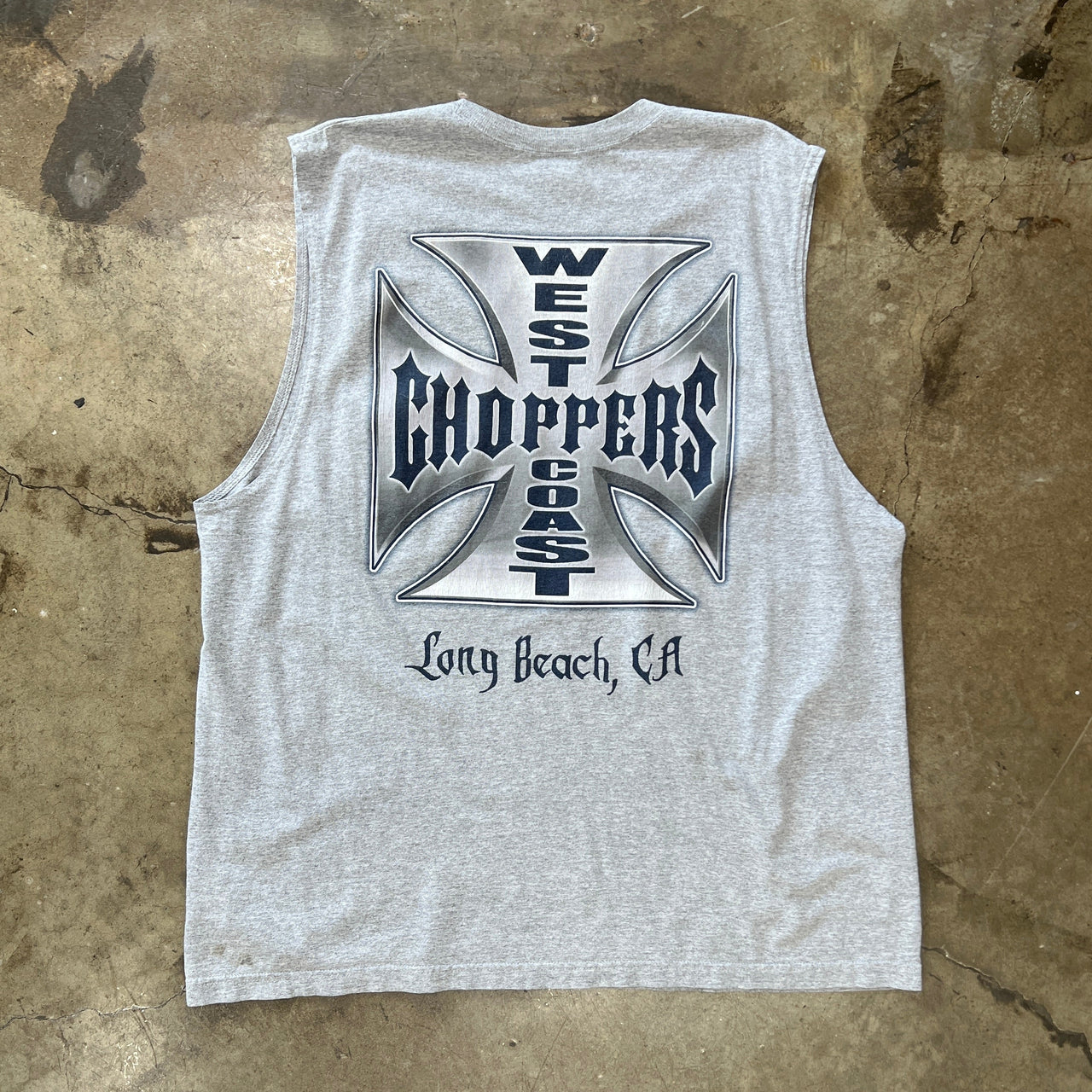 West Coast Choppers Jesse Who Cross Tee Cut Sleeve