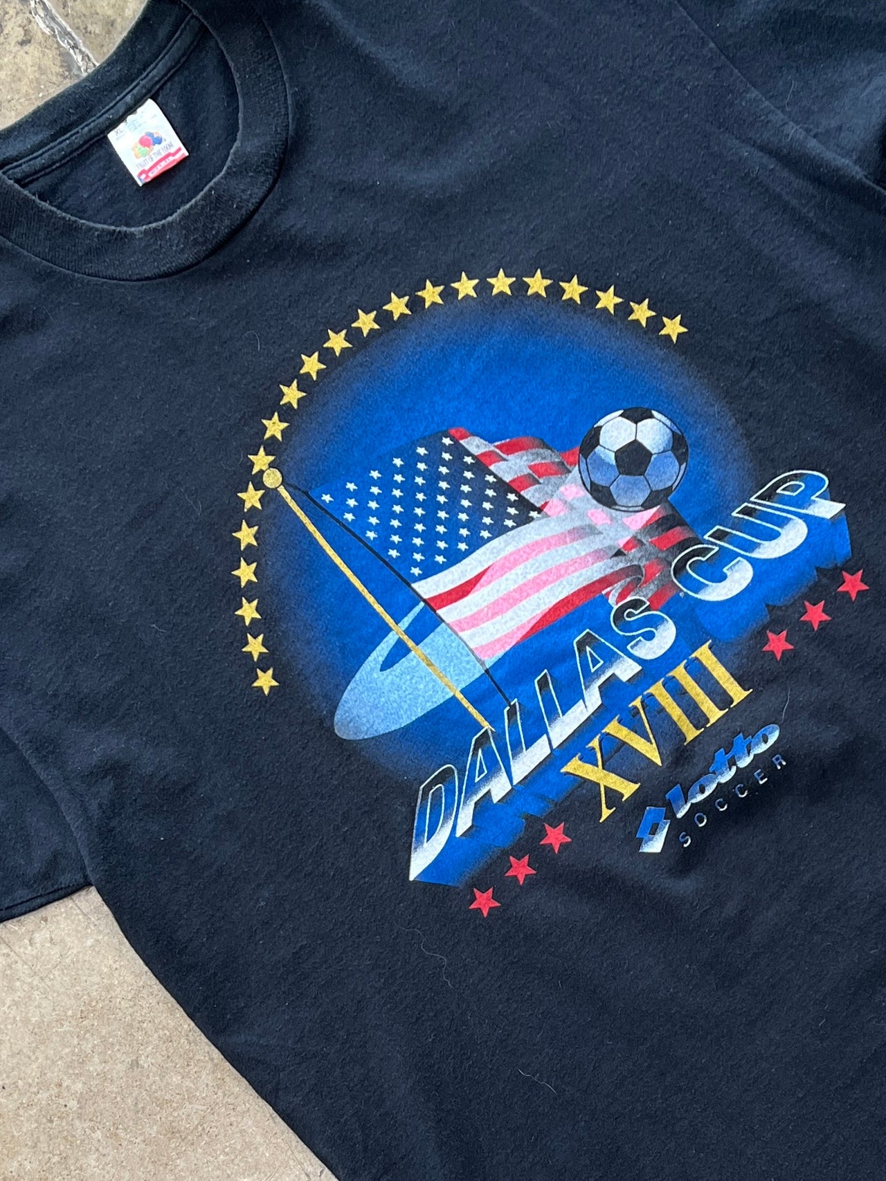 1997 Dallas Cup XVIII Lotto Soccer Sports Tee