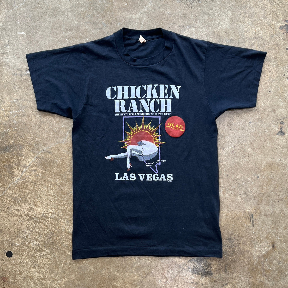 Chicken Ranch Las Vegas Attraction Promo Single Stitch Tee