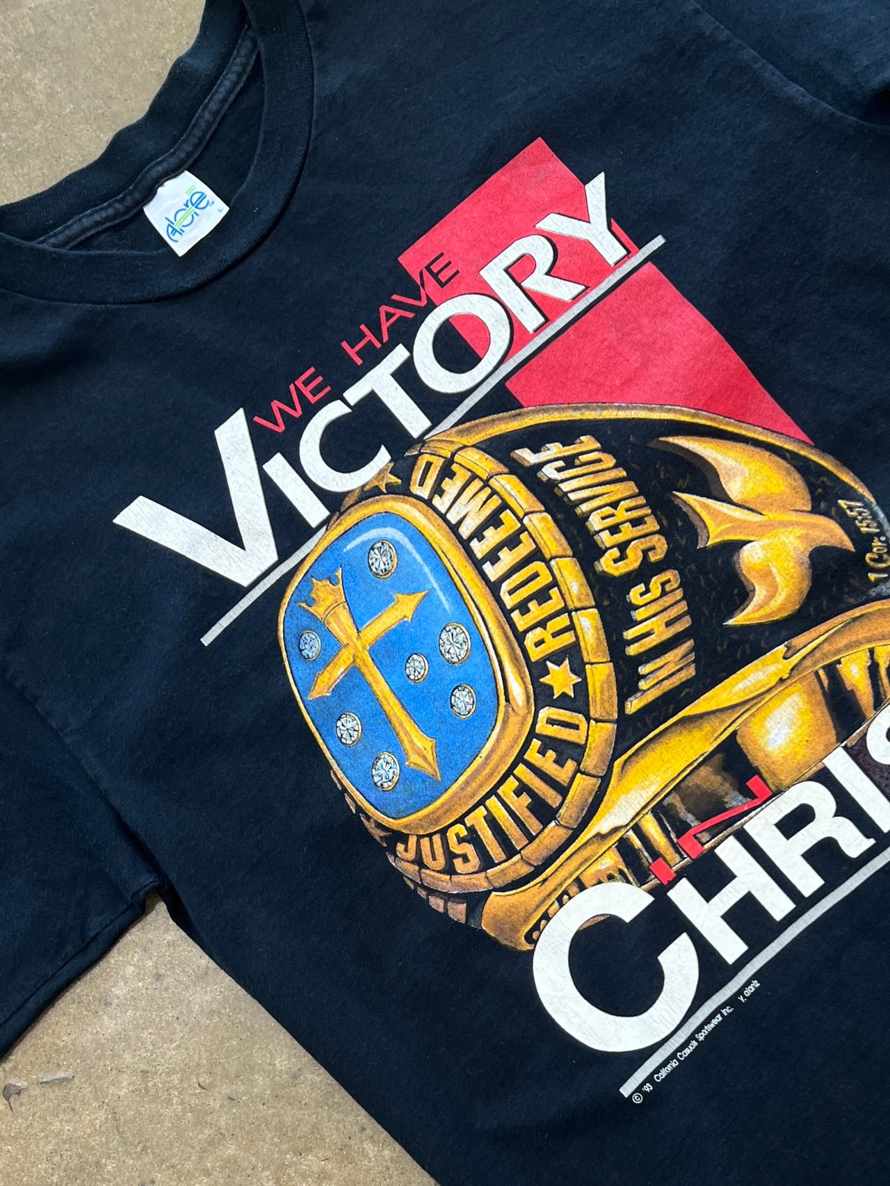 1993 Victory in Christ Championship Ring Tee