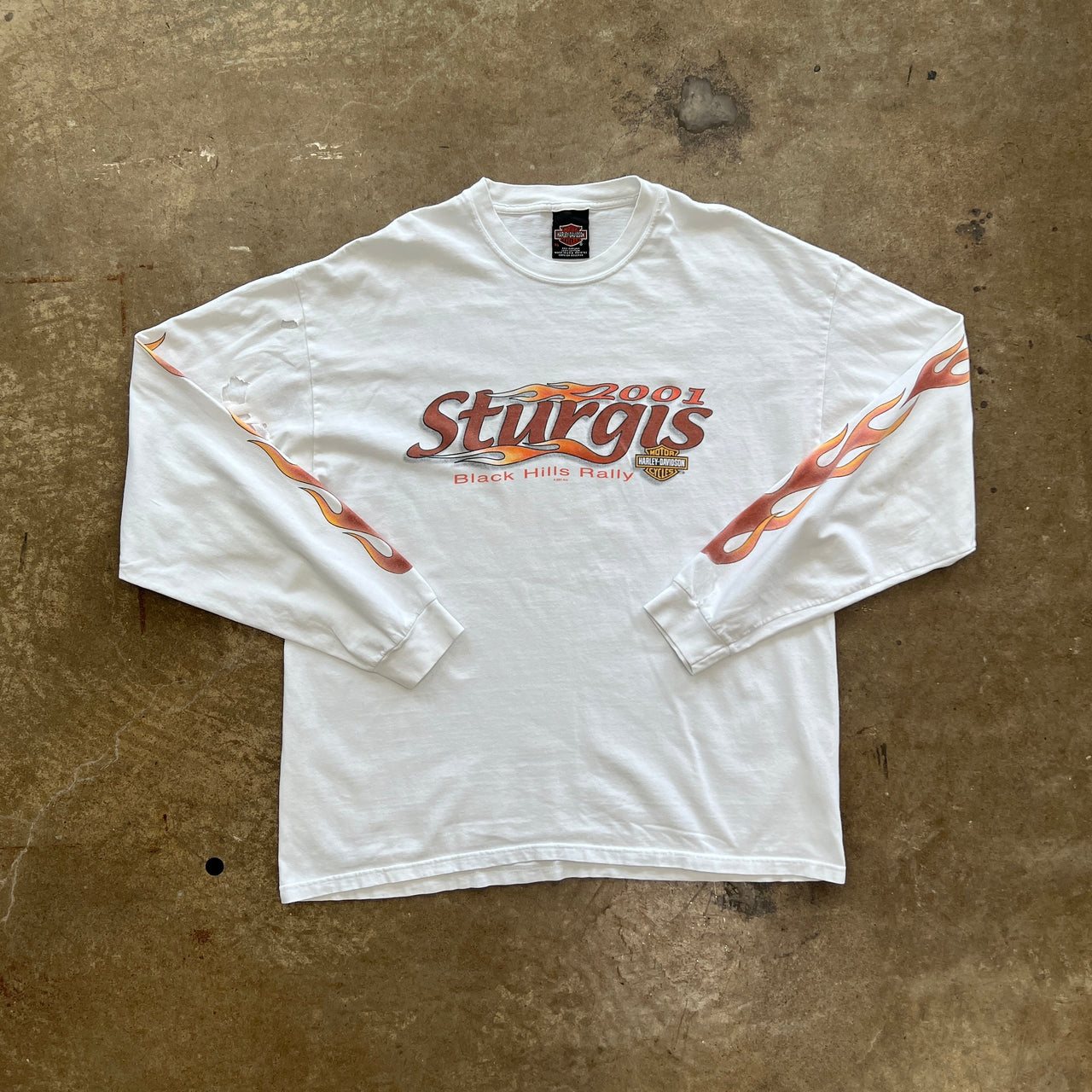 2001 Harley Davidson Sturgis Black Hills Flame Long Sleeve