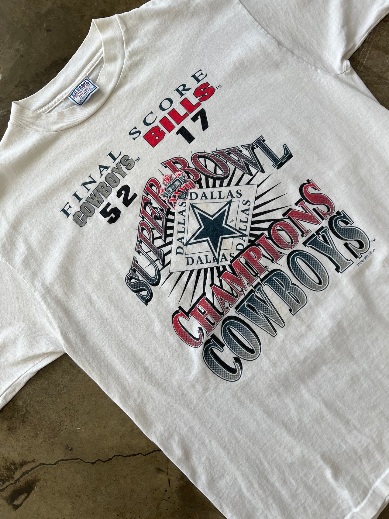 1993 Super Bowl XXVII Cowboys vs. Bills Tee