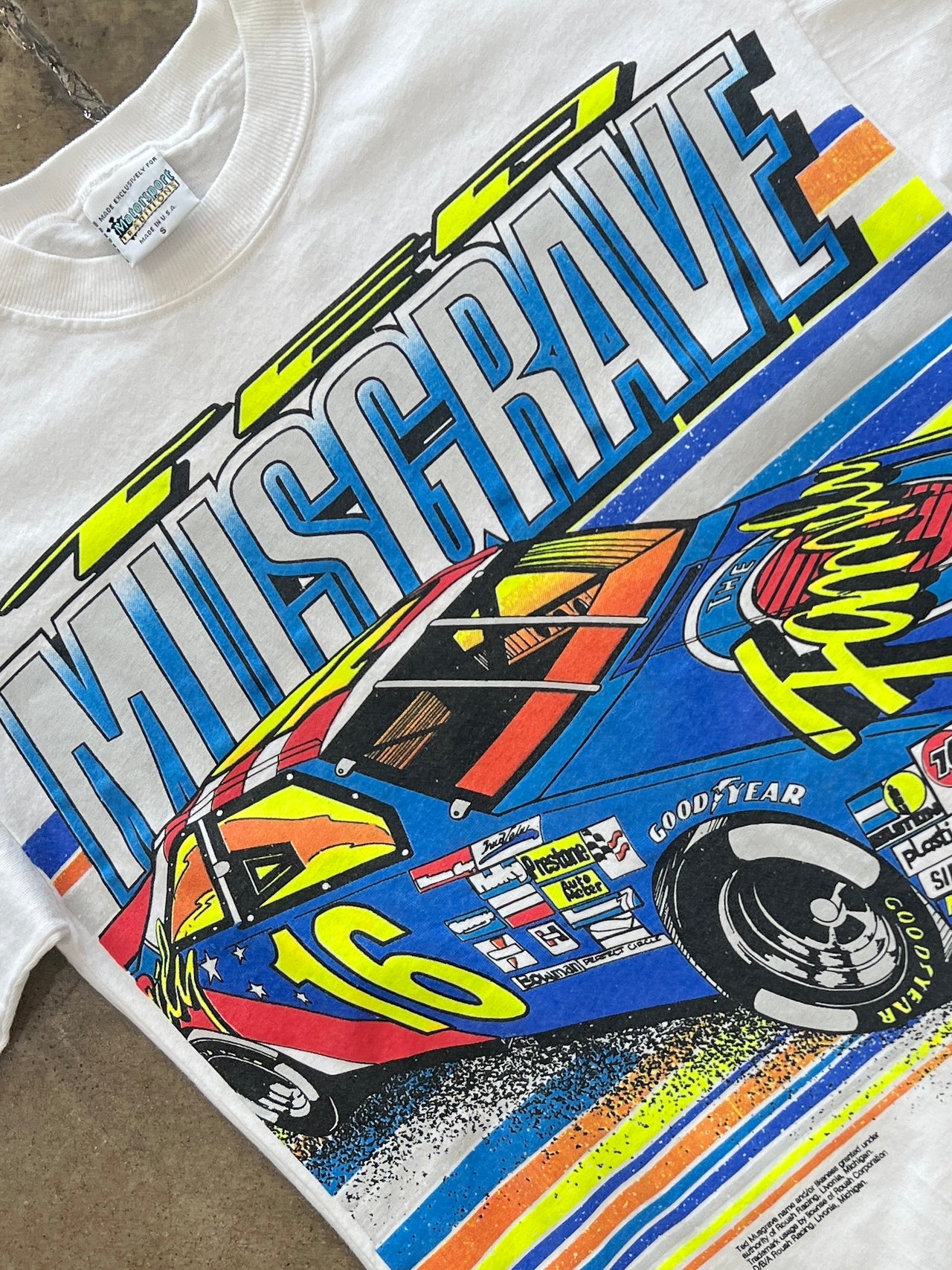 AOP Ted Mustgrave Goodyear Racing Tee