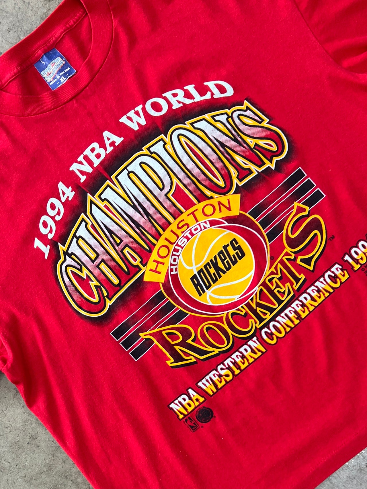 1994 Houston Rockets World Champs Western Conference Tee