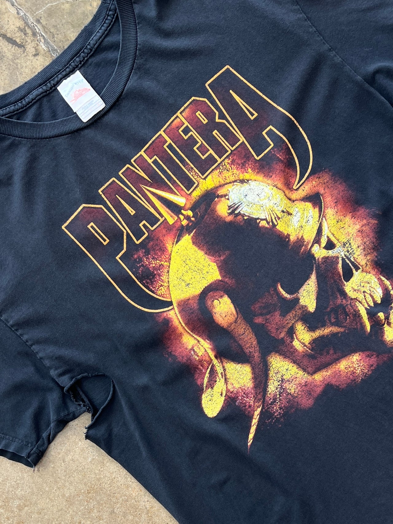 Pantera Skull Flame Solider Band Tee