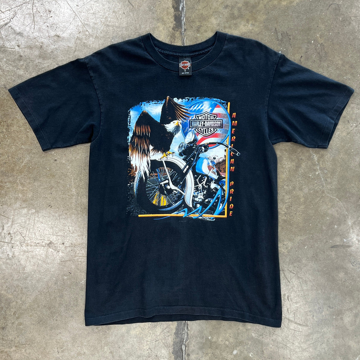 1996 Harley Davidson American Pride Eagle Motorcycle Tee