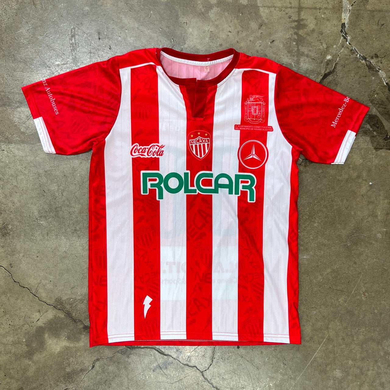 Coca Cola Necaxa Polcar Aguascalientes Mexico Soccer Jersey