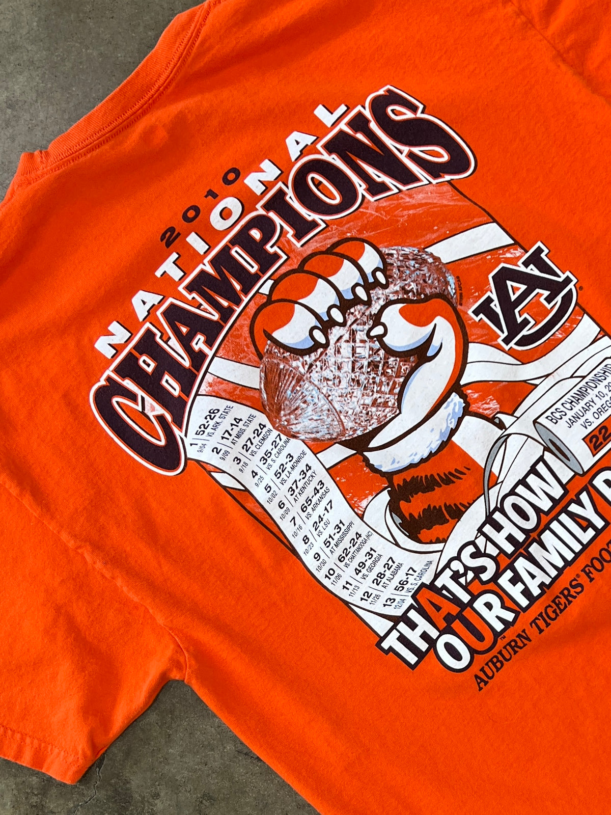 National Champions Auburn Tigers Football Tee