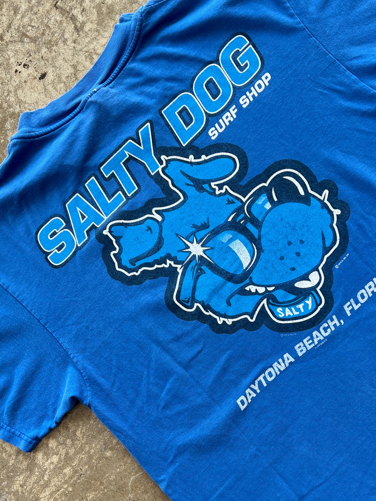 2000 Y2K Salty Dog Surf Brand Daytona Beach Tee