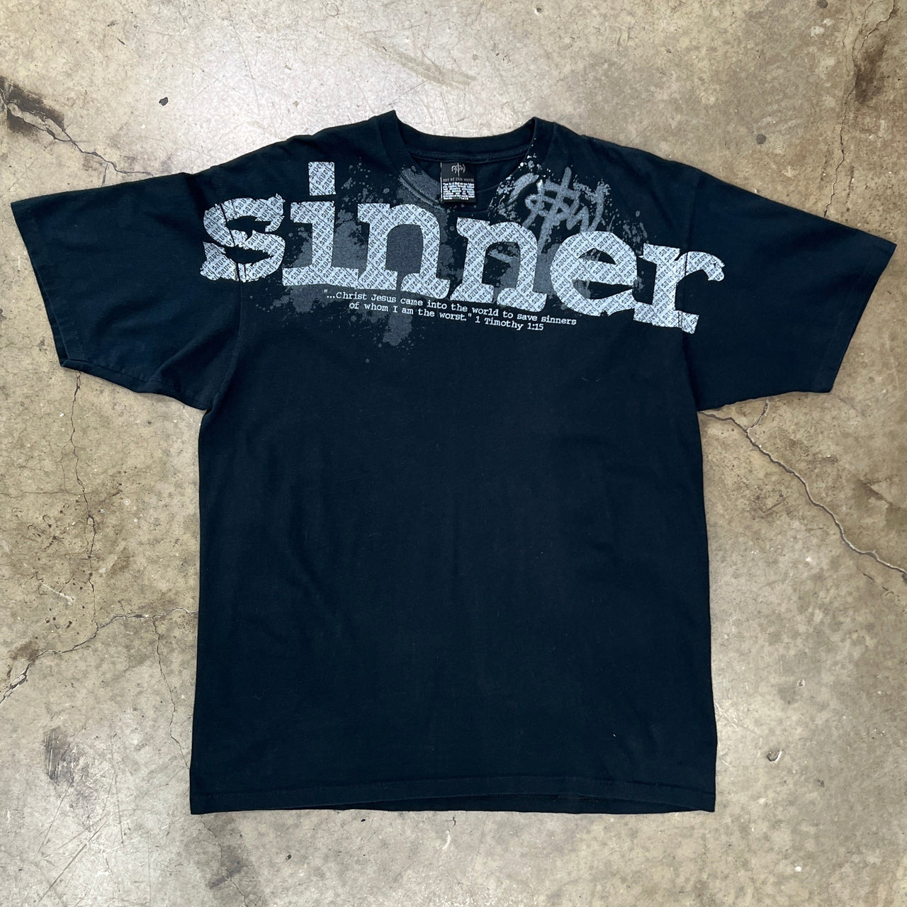 Sinner Religious Timothy Bible Verse Tee
