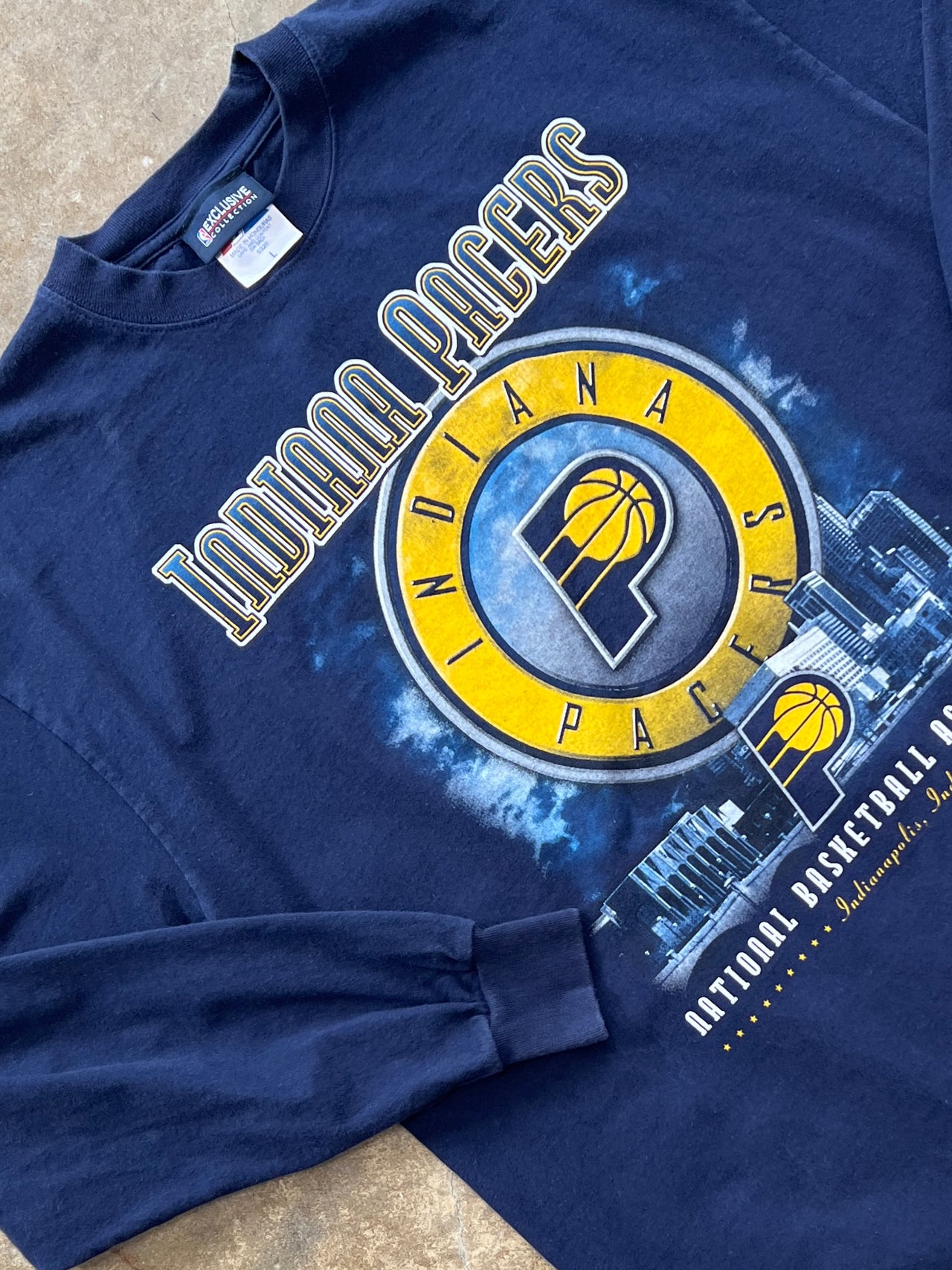 Y2K NBA Indiana Pacers Majestic Long Sleeve Tee