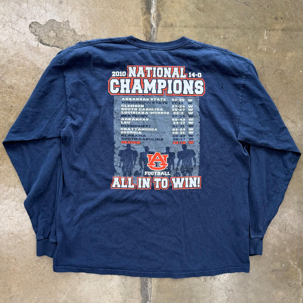 Auburn National Football Champions Long Sleeve