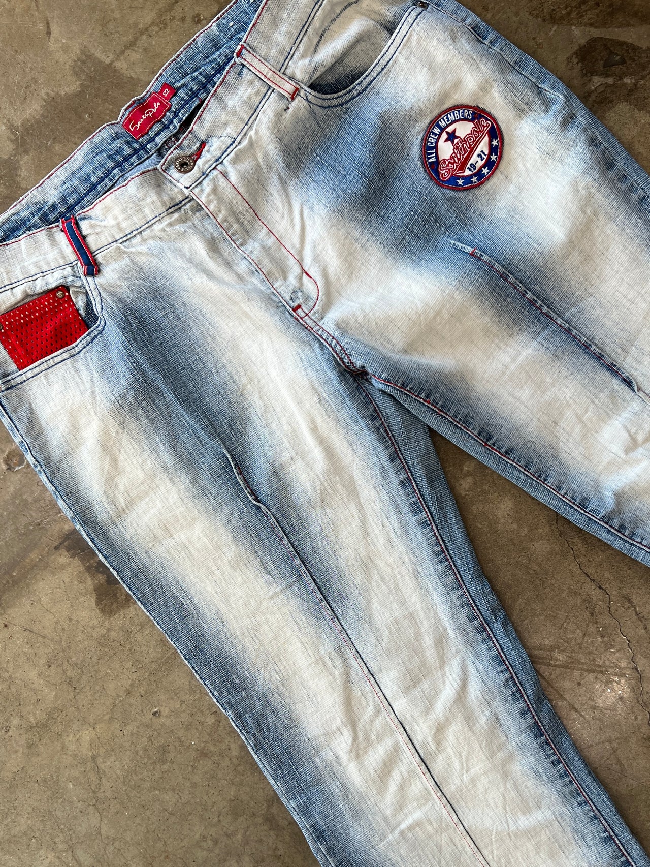 Y2k South Pole Mesh All Crew Members Denim W Pant