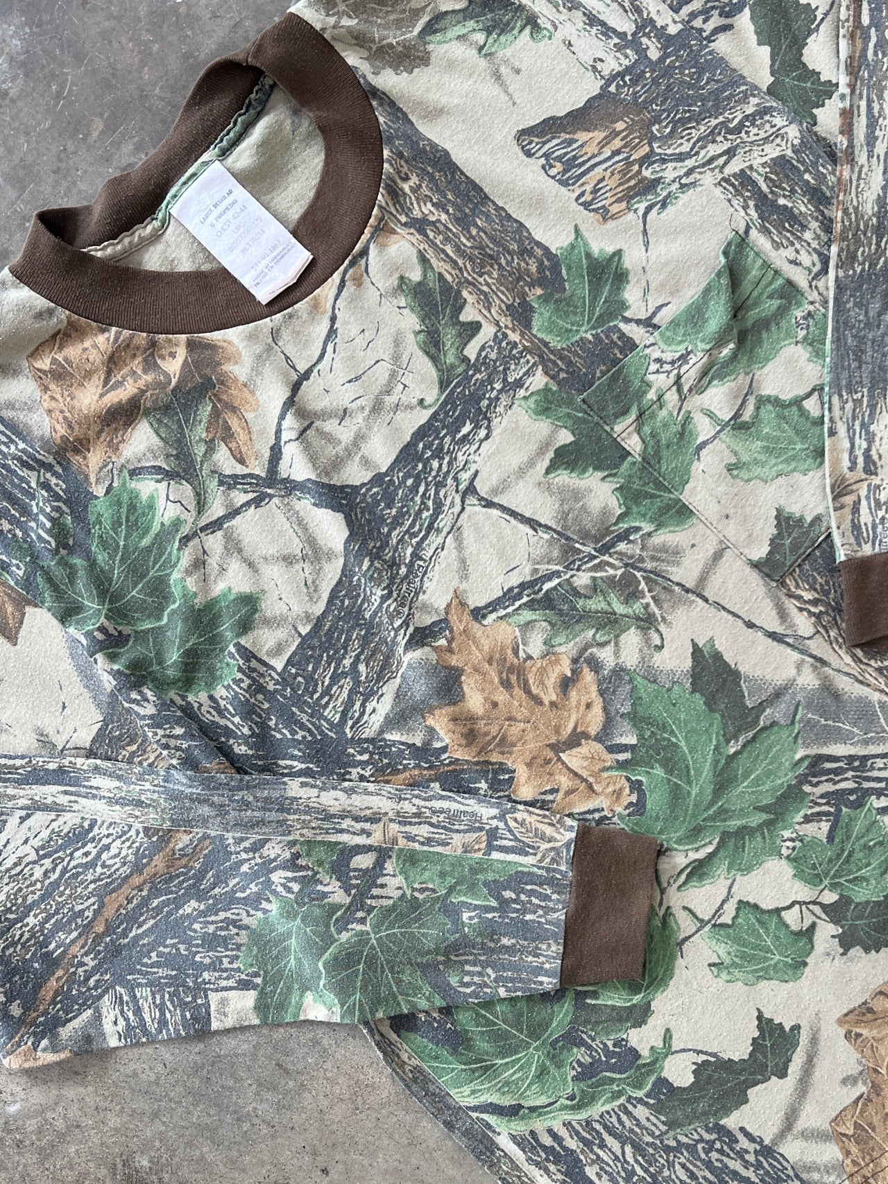 Realwood Camo Pocket Long Sleeve Tee