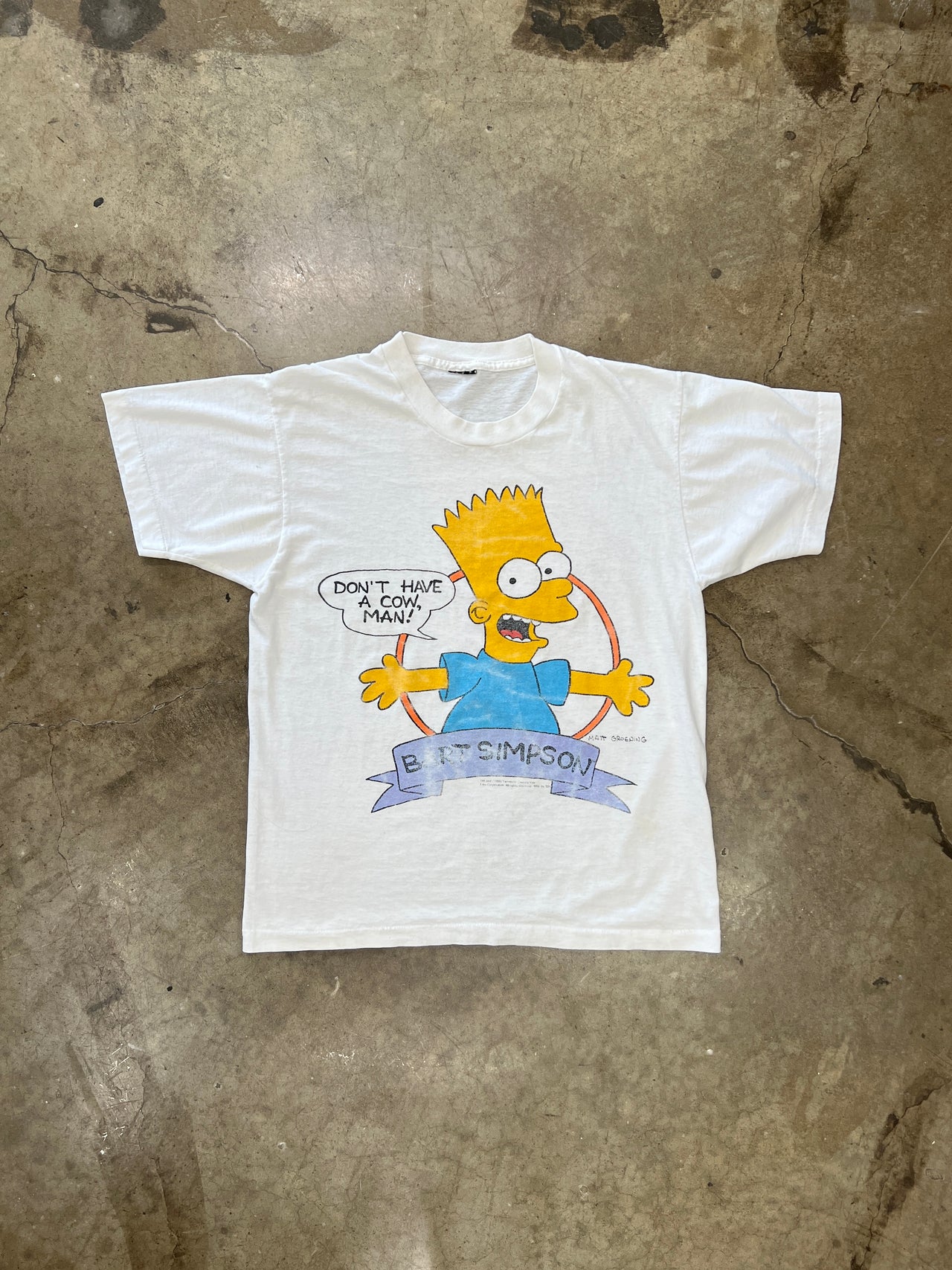 90s Simpson Bart Dont Have a Cow TV Single Stitch Tee