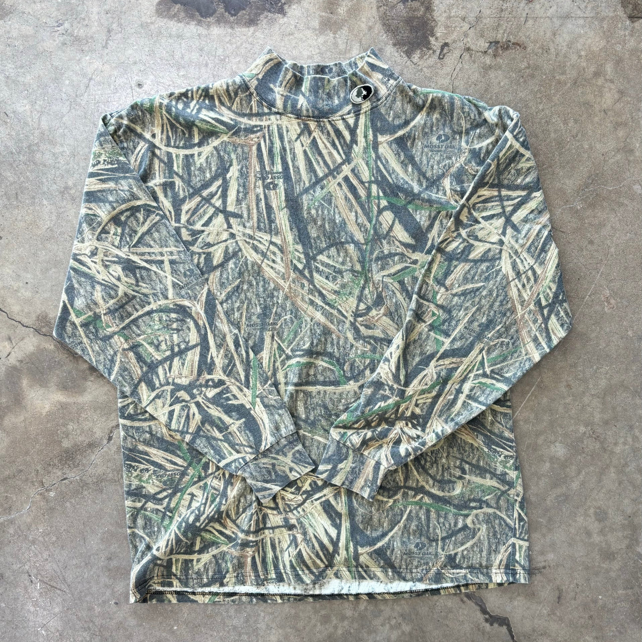 Mossy Oak Camo Mock Turtle Neck