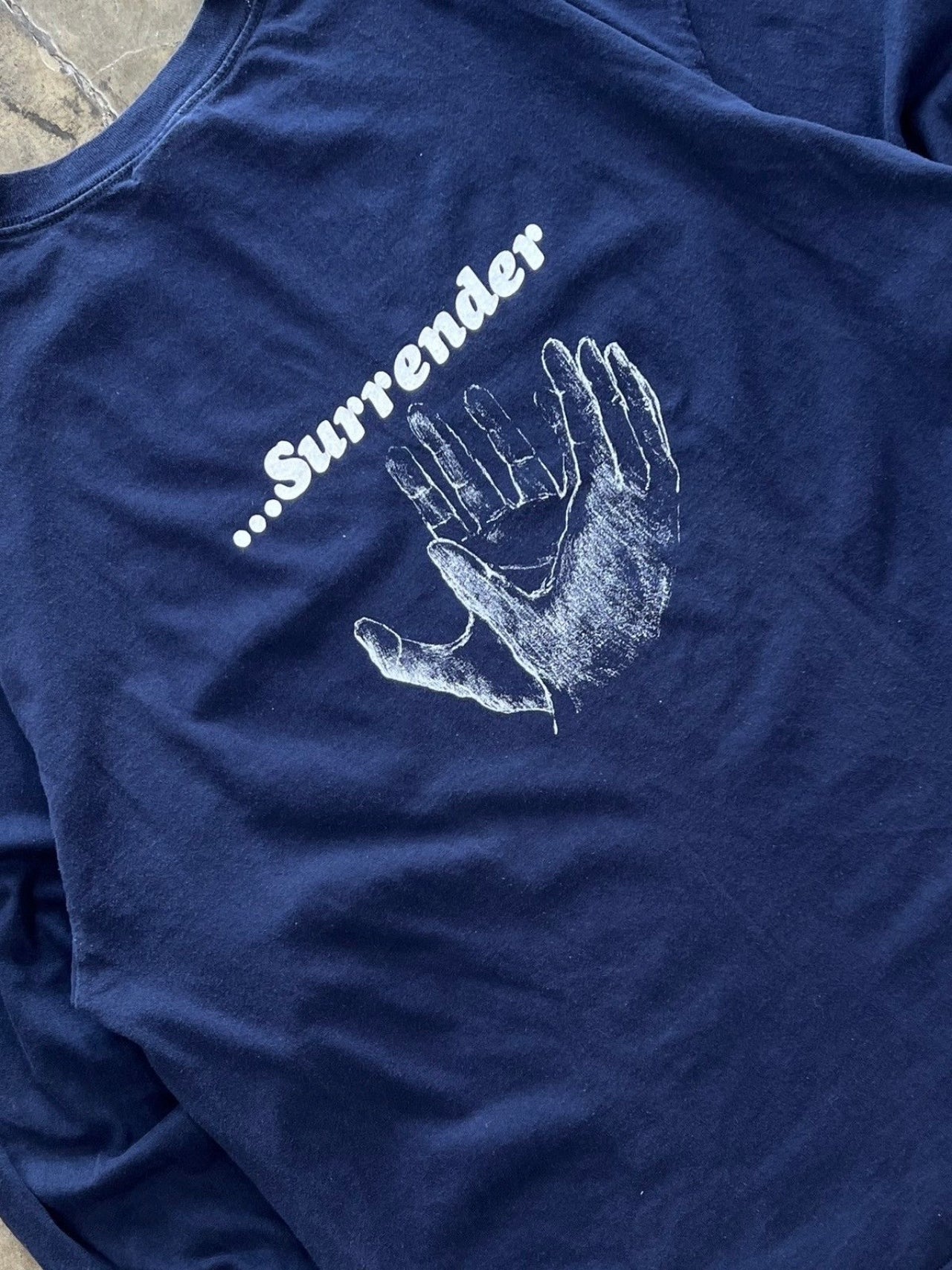 Take My Hands Surrender Jesus Religious Tee LS