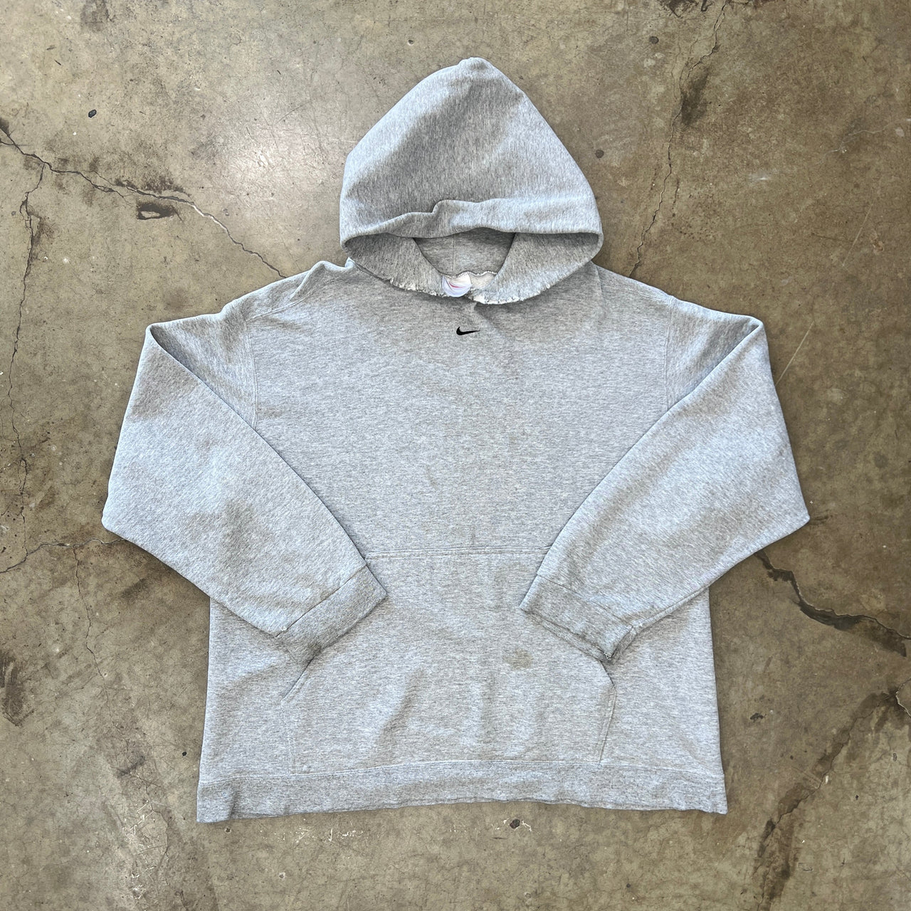 90s Nike Center Swoosh Embroidered Hoodie