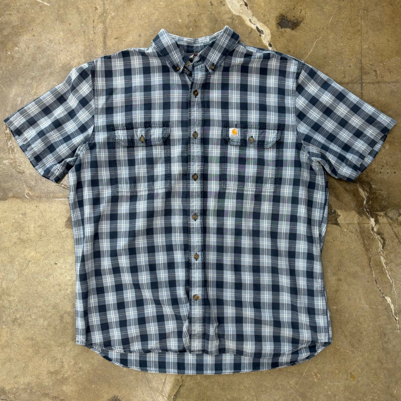 Carhartt Relaxed Fit Double Pocket Button-Up