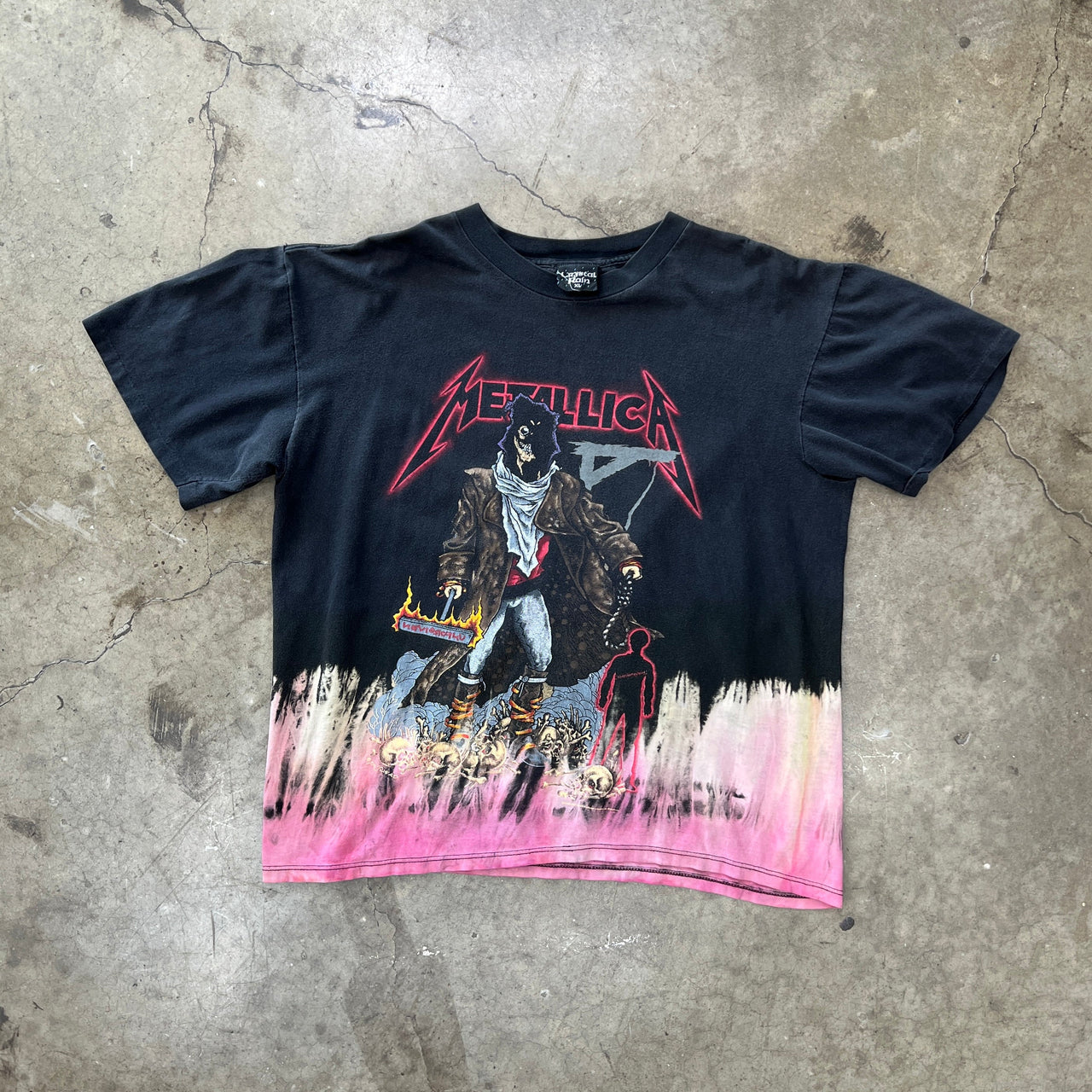 90s Metallica Unforgiven Pushead Tee Crystal Rain
