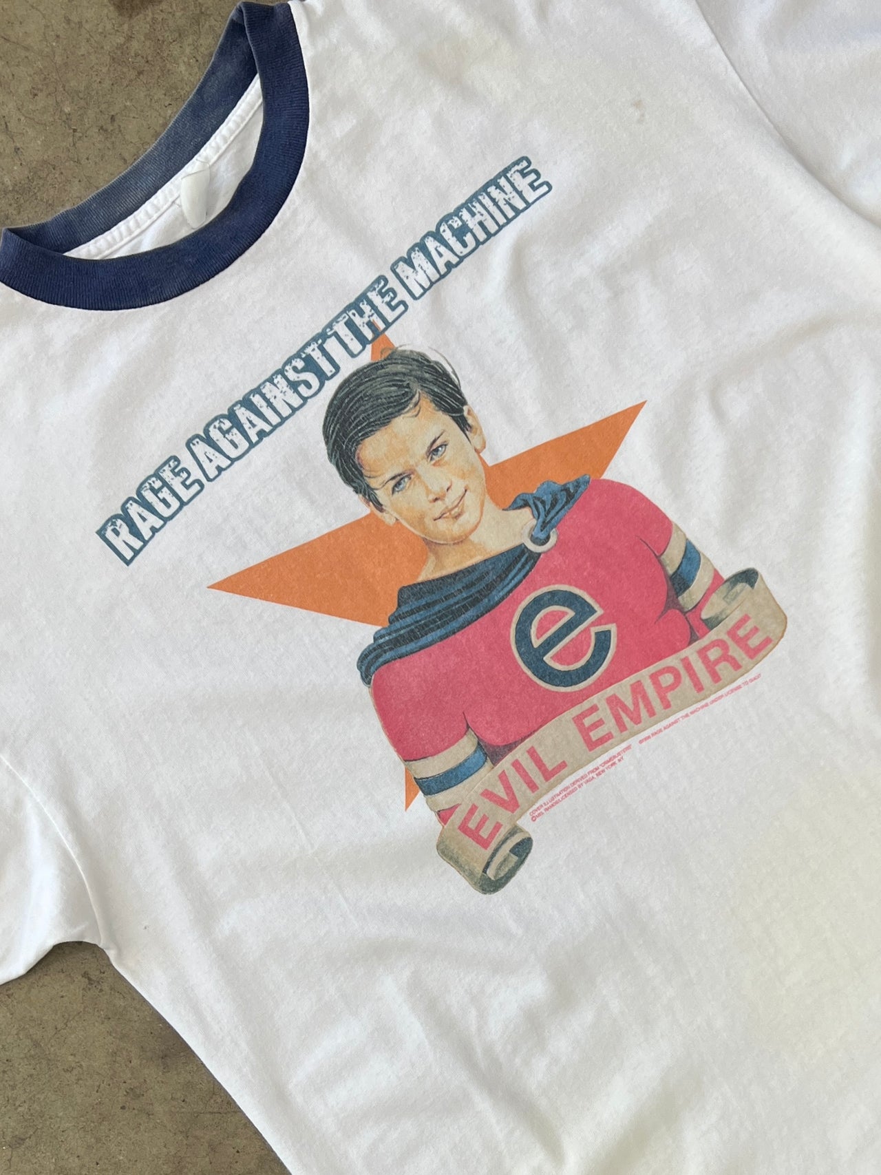 Rage Against the Machine Evil Empire Ringer Band Tee