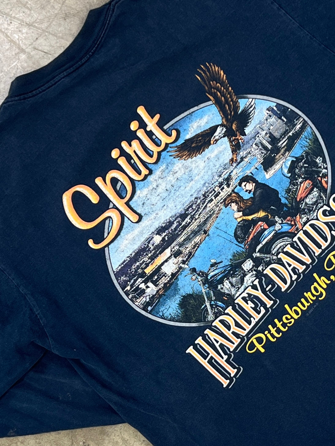 2001 Harley Davidson Spirit Pittsburgh Long Sleeve Single Stitch