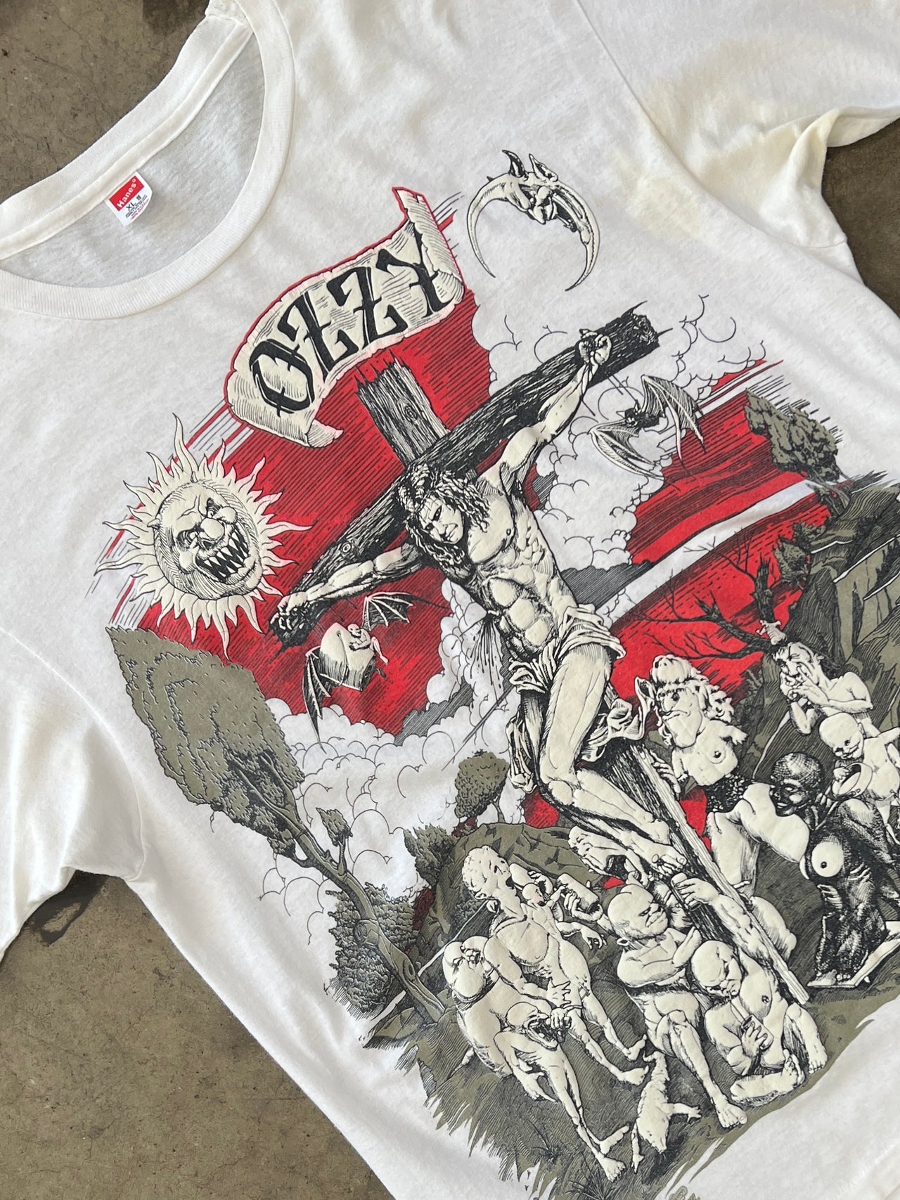1991 Ozzy Osbourne Jesus Cross Band Tee