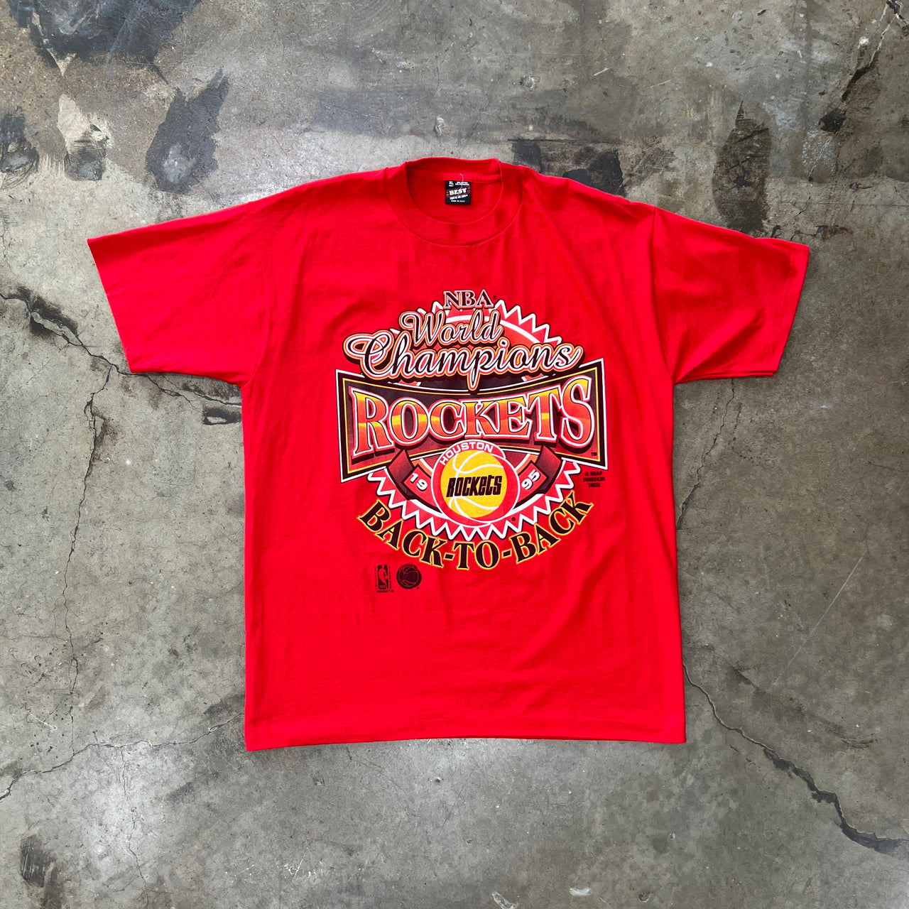 NBA 1995 Houston Rockets World Champions Tee