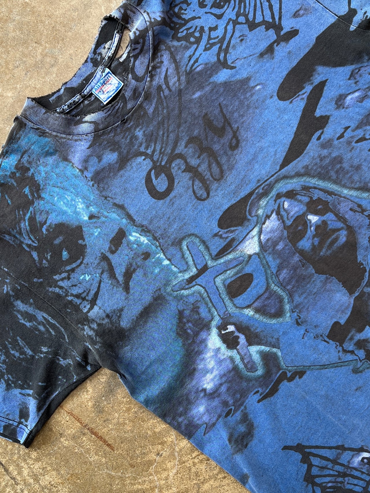 90s Ozzy Osbourne AOP Distressed Tee