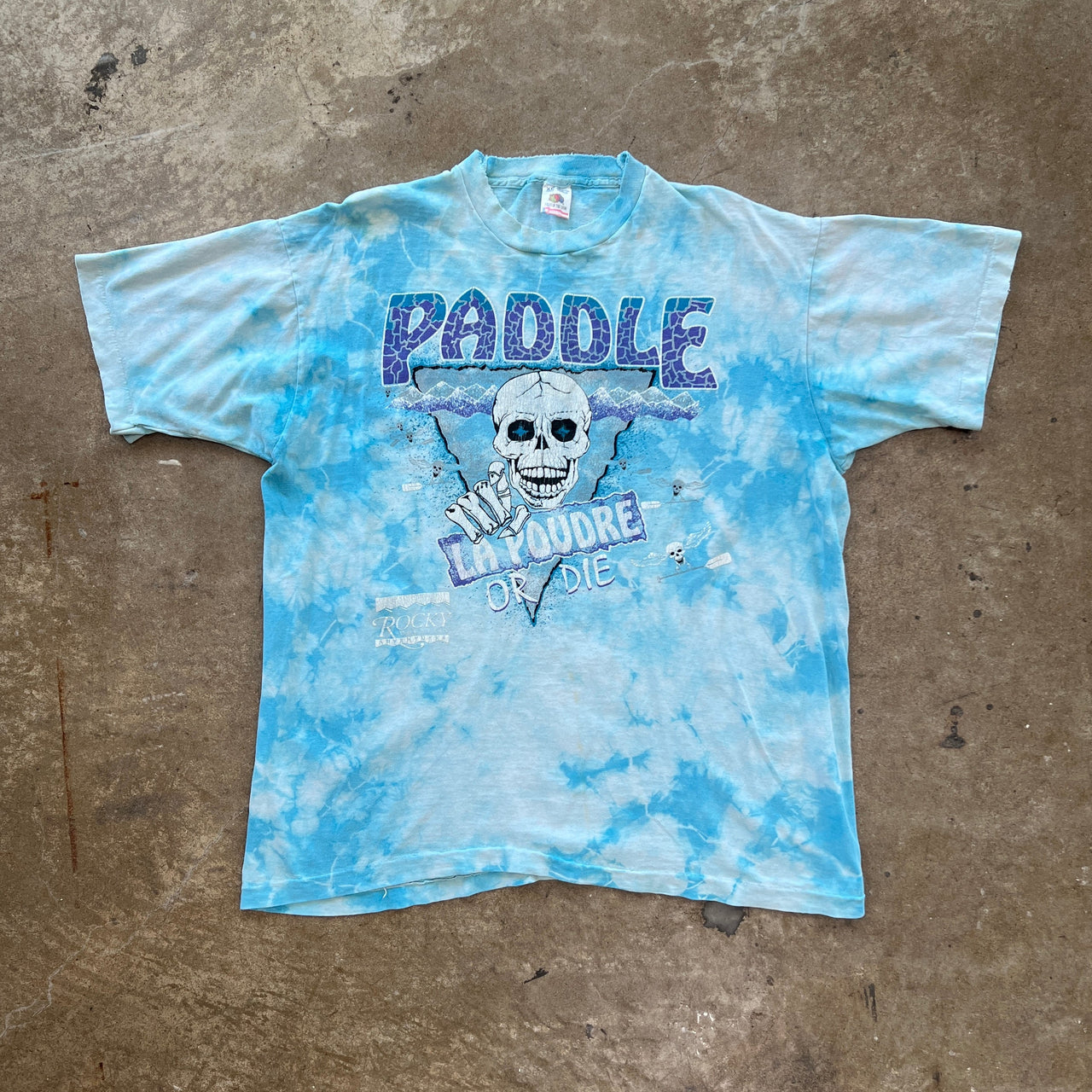 Grateful Dead Paddle La Poudre Or Die Rocky Mountain Single Stitch Tee