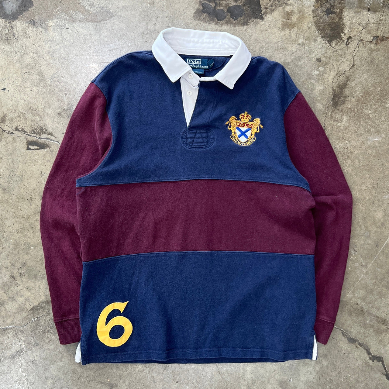 2000s Y2K Ralph Lauren Polo Rugby Shirt Custom Fit