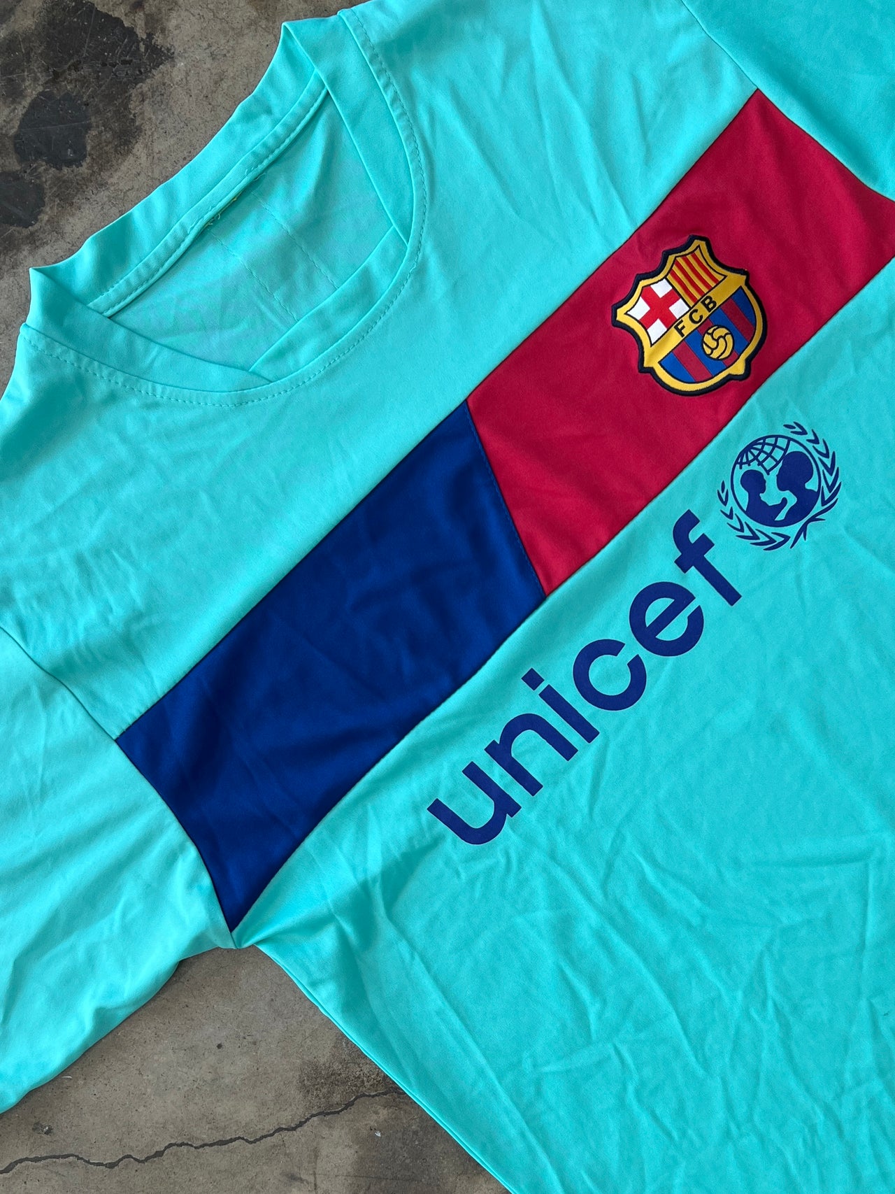 FC Barcelona Unicef Futbol Soccer Jersey Tee