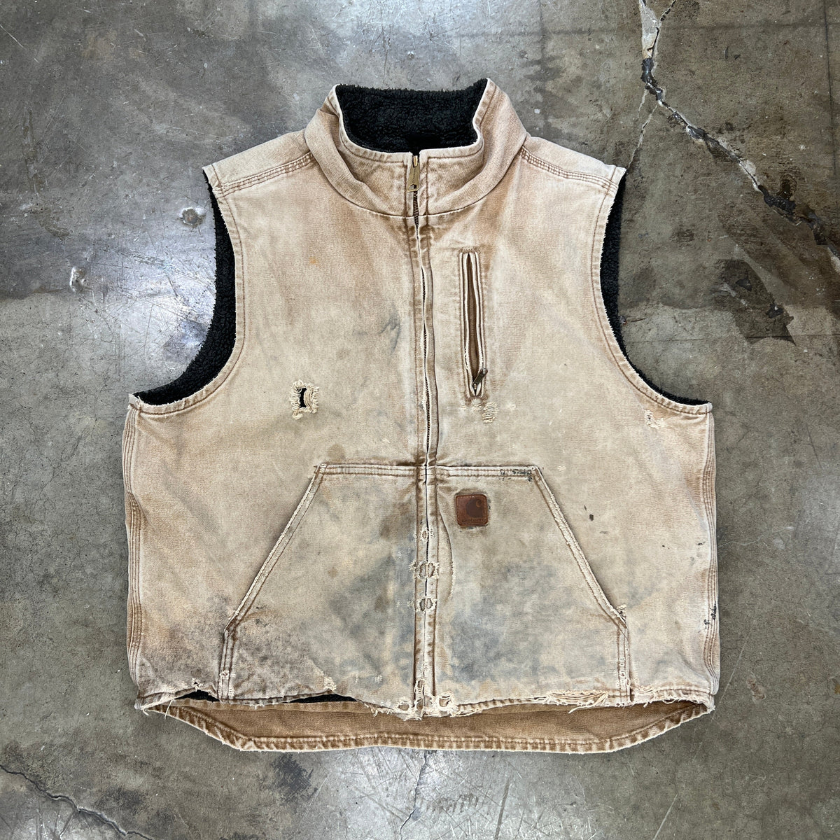 Carhartt Fleece Lined Thrashed Work Vest